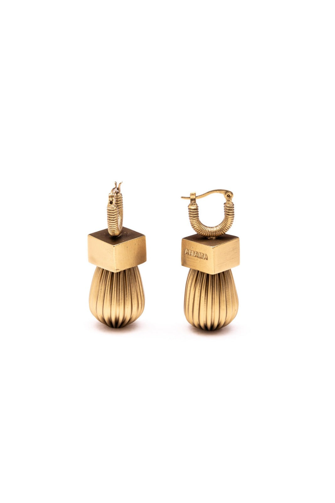 Amama,Auryn Drop Earrings In Gold Graphite