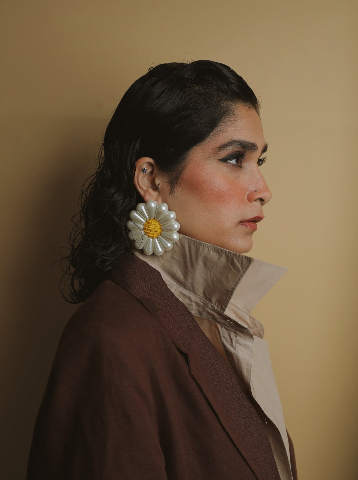 Amama,Sunflower Earrings