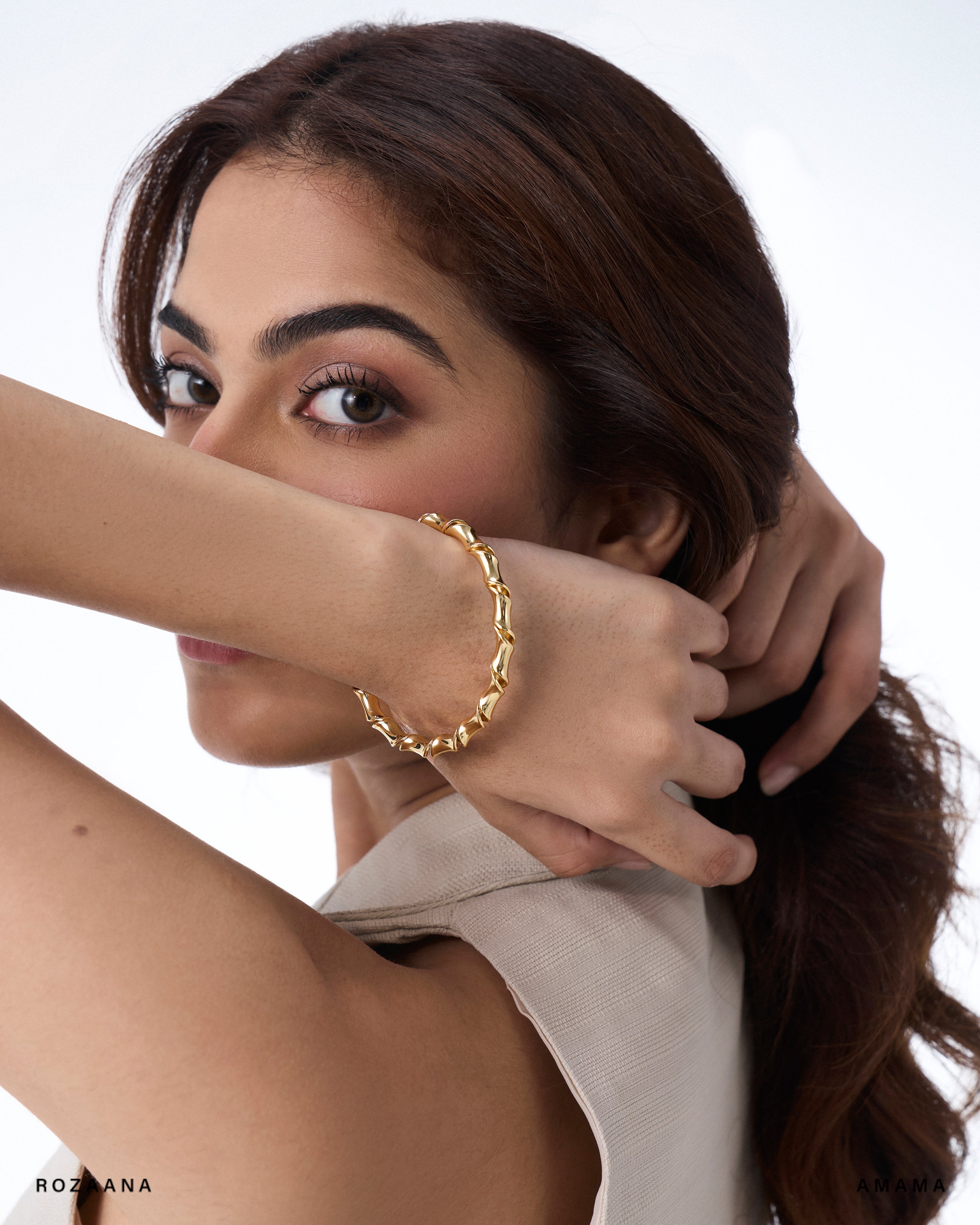 Nila Cuff in Gold