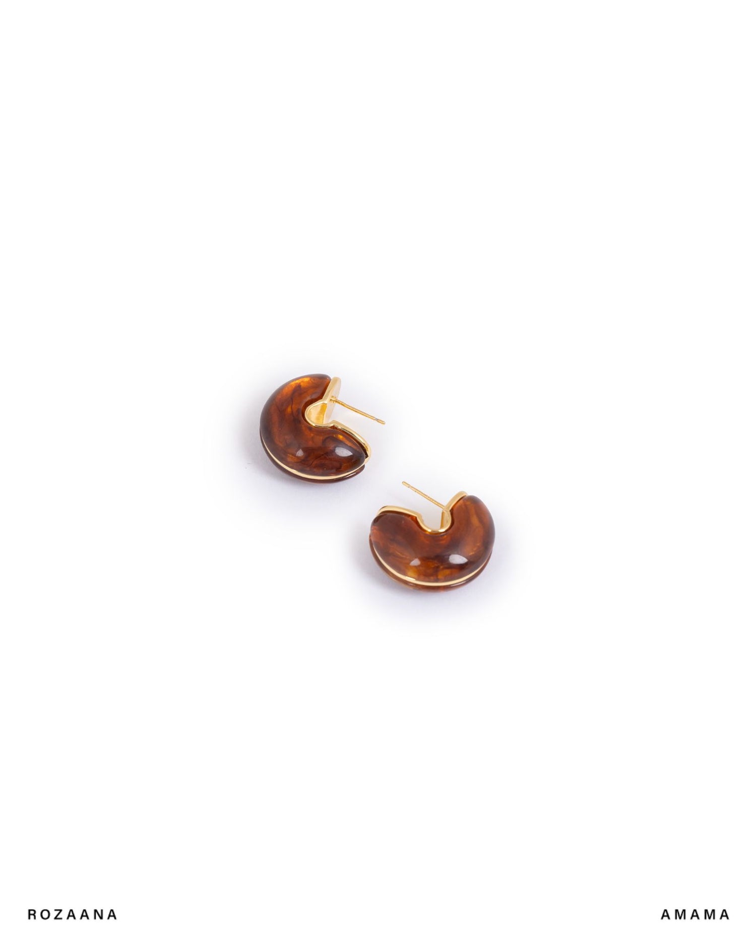 Nina Studs in Brown