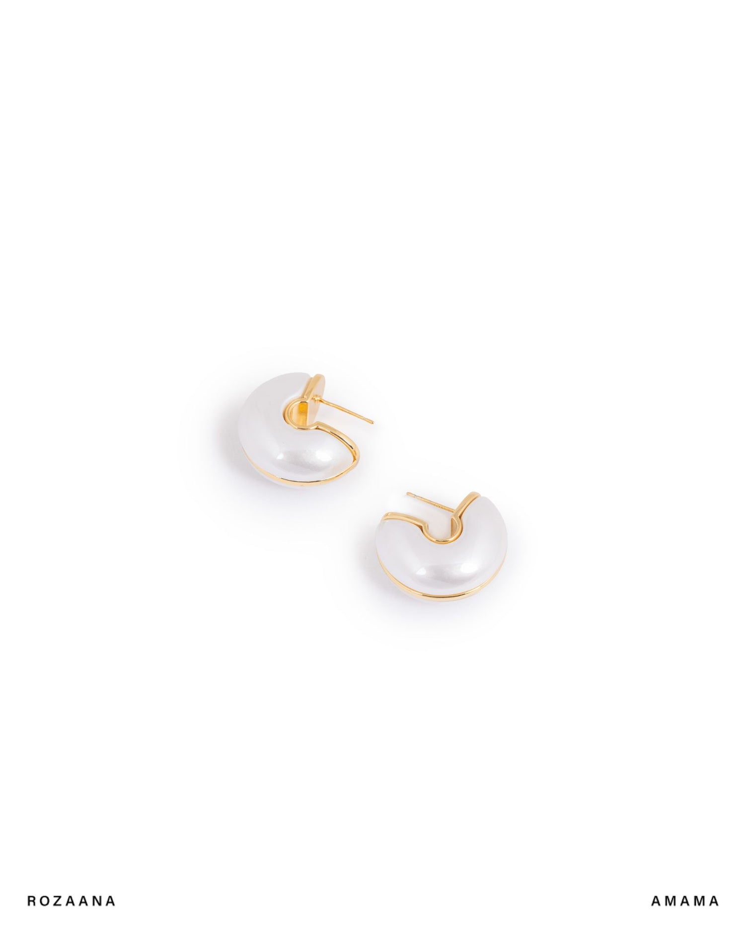 Nina Studs in White