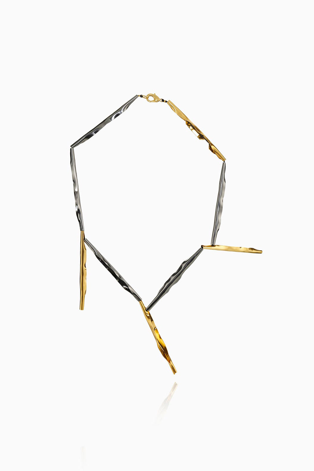 Amama,Ocean Gold and Silver Necklace - Long