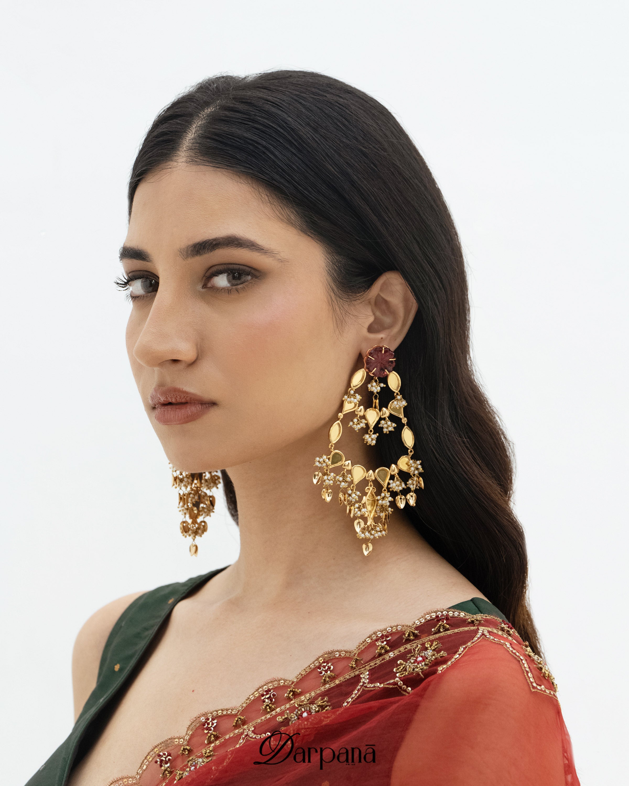 Sheeshmahal Passa Earrings