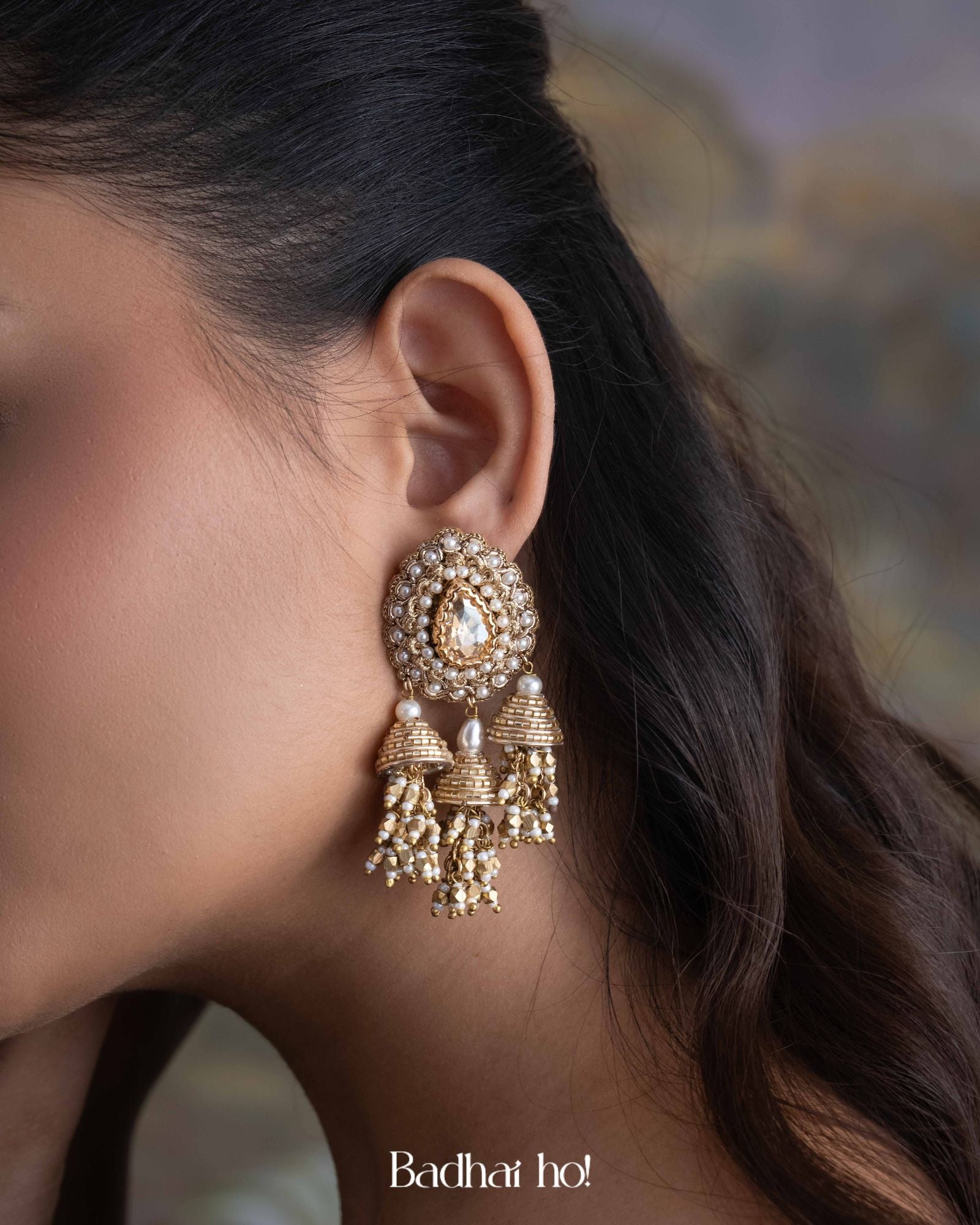 Jharokha Drop Earrings