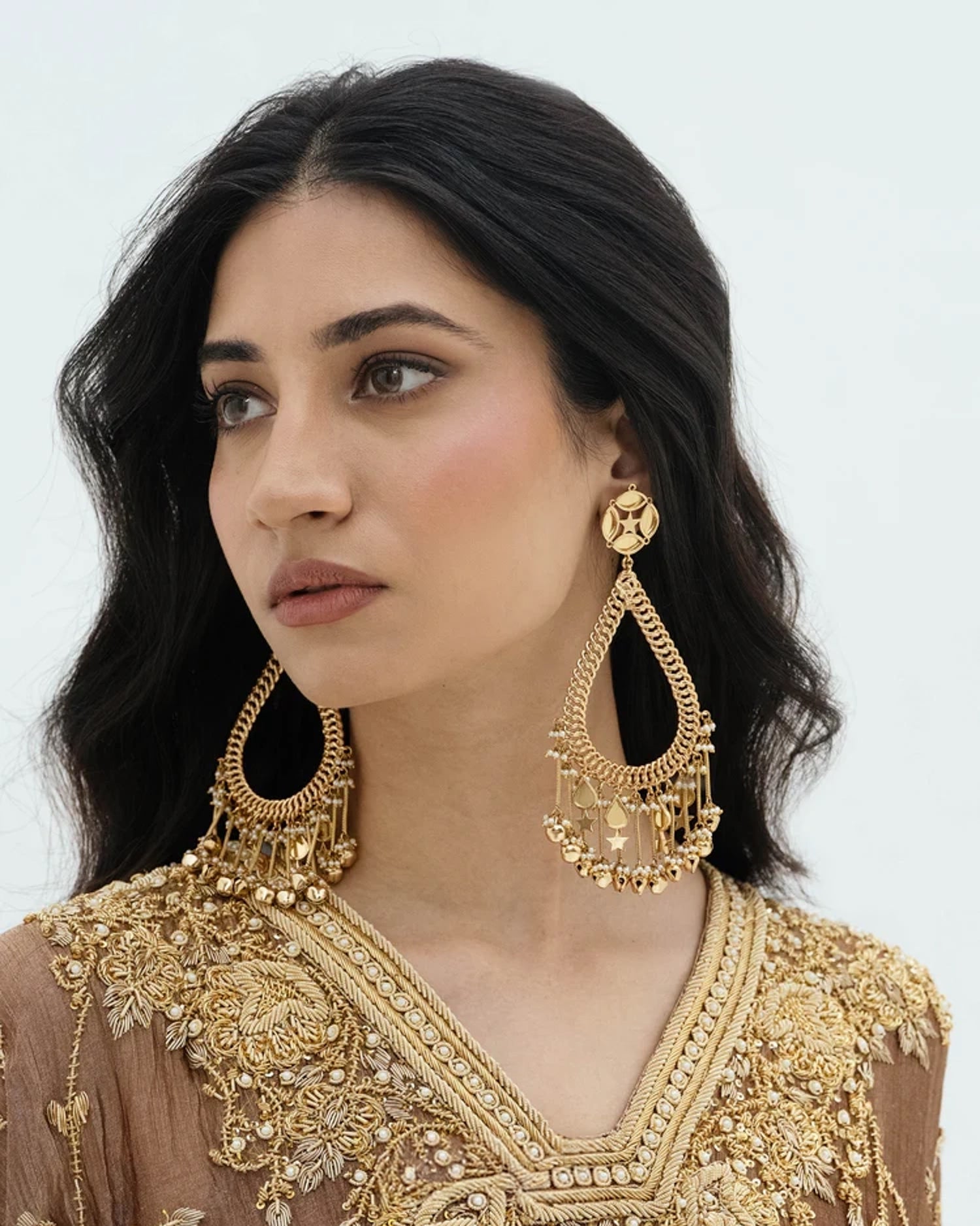 Sheeshmahal Drop Earrings