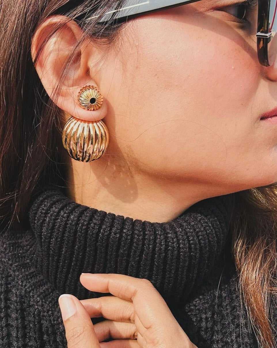 amama gold earrings