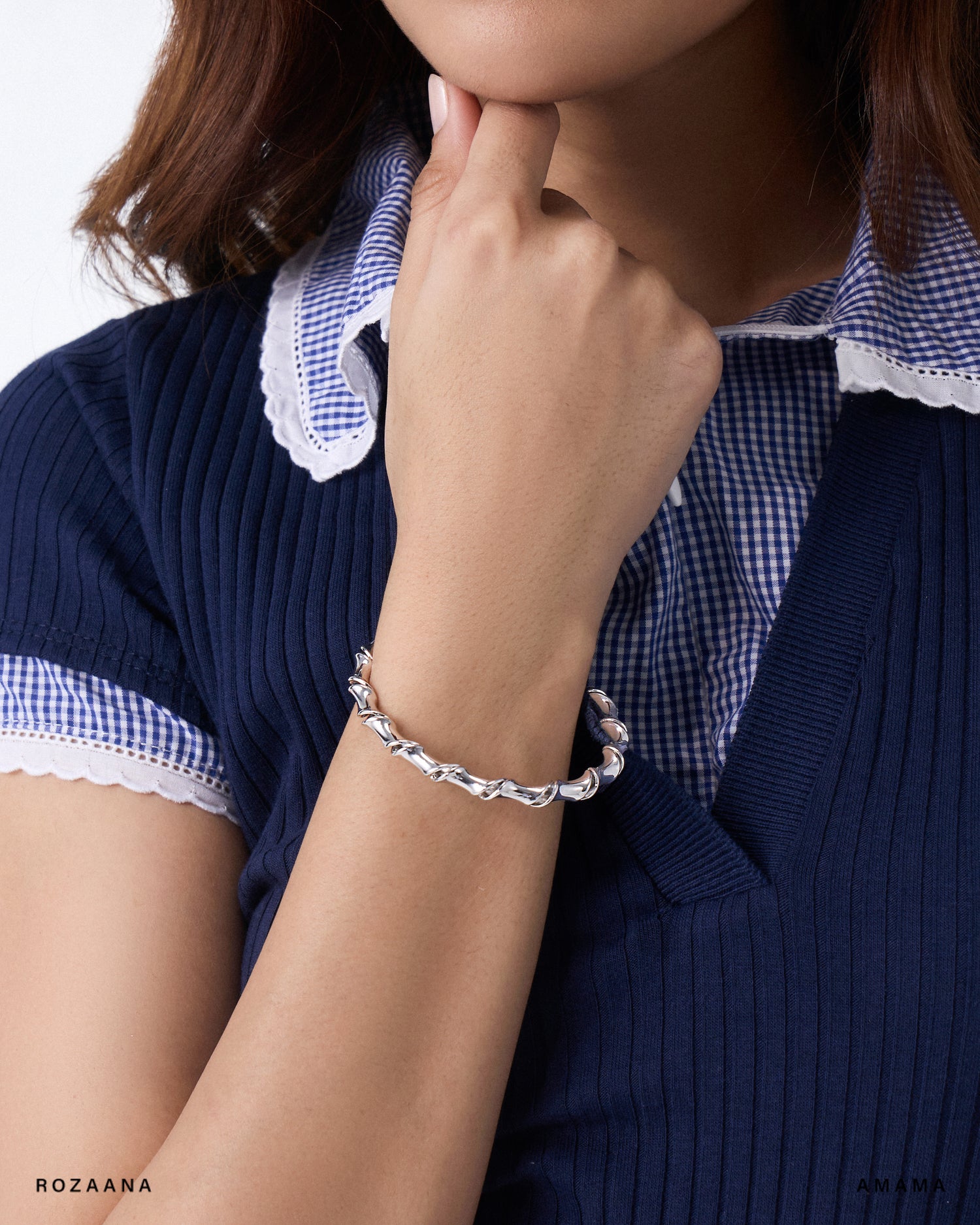 Nila cuff in Chrome