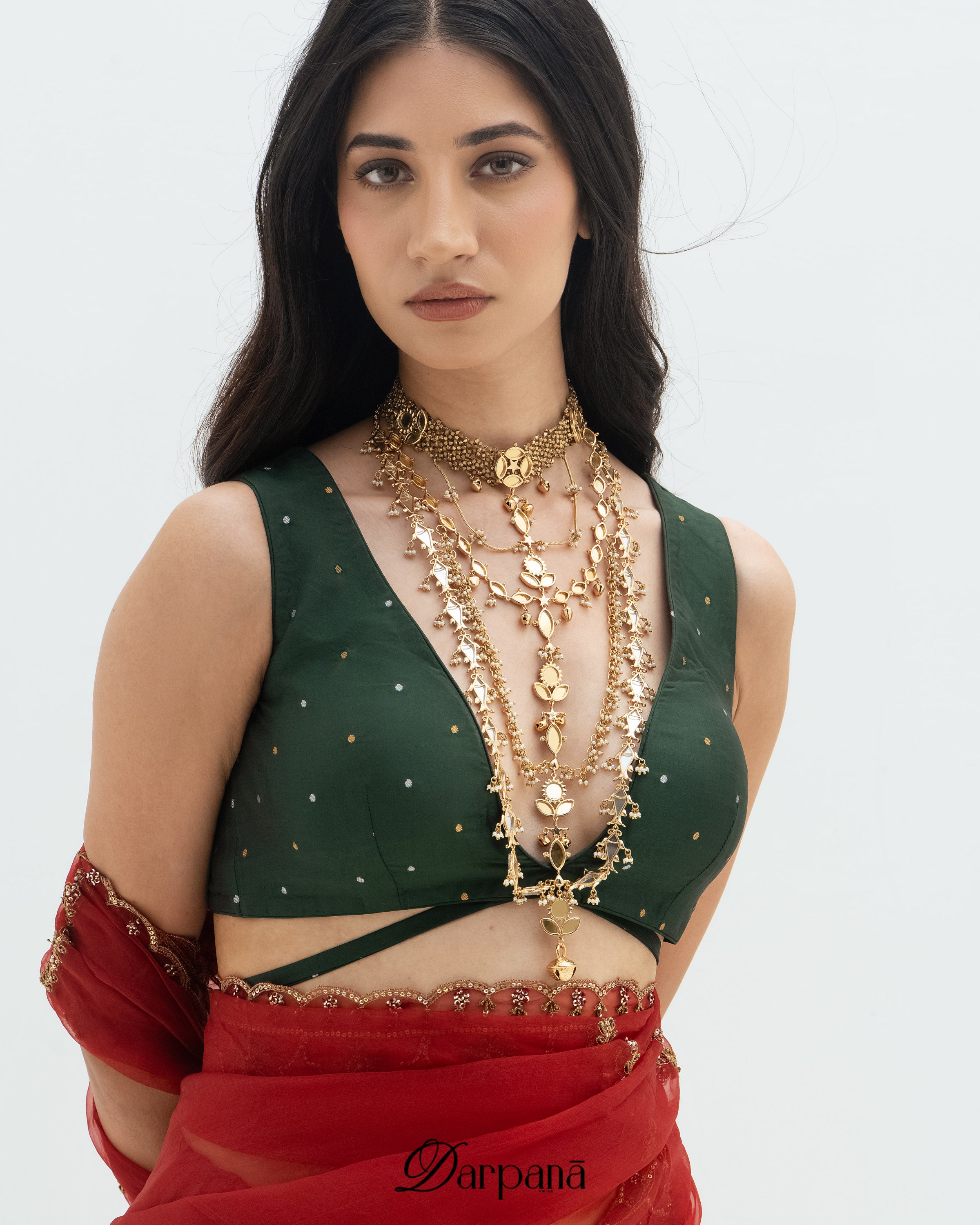 Darpan Meen Layered Necklace