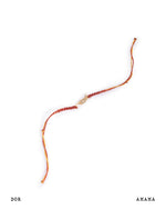 Bracelet with red chilli or mirchi on a white background, featuring the brand 'AMAMA'.