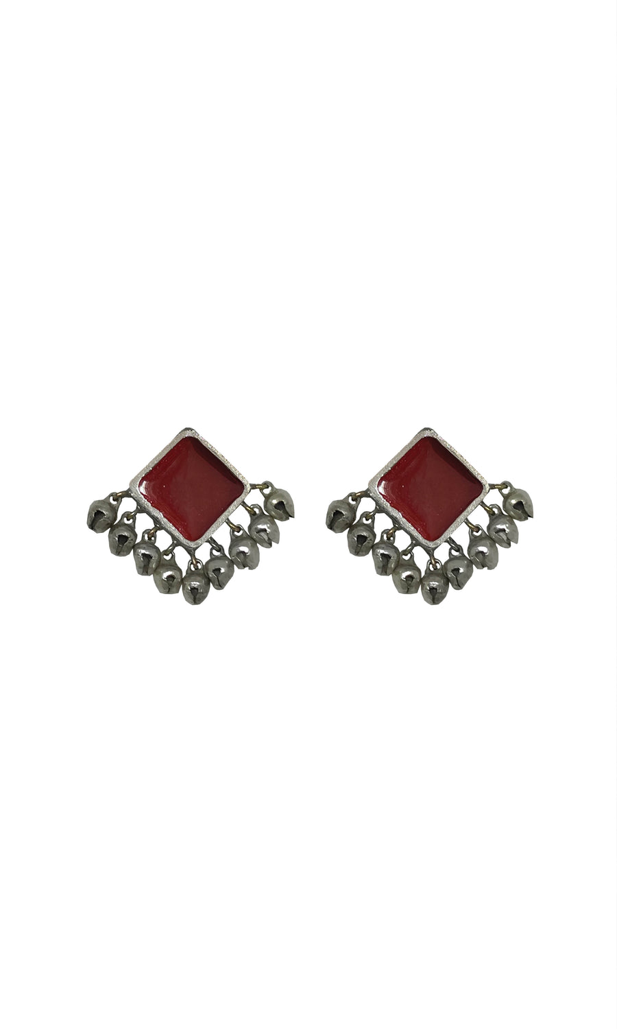 Square Ghungroo Studs