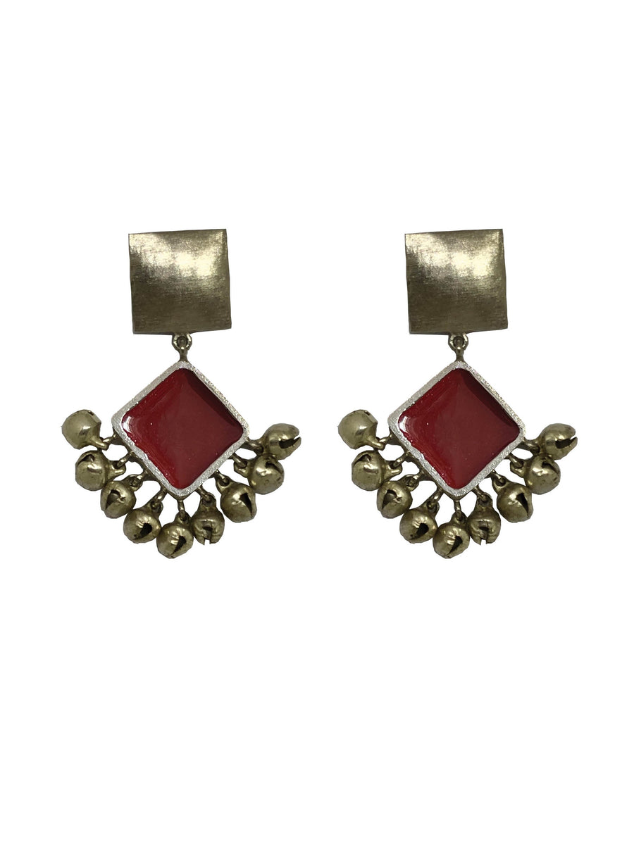 Two Tier Diamond Earrings