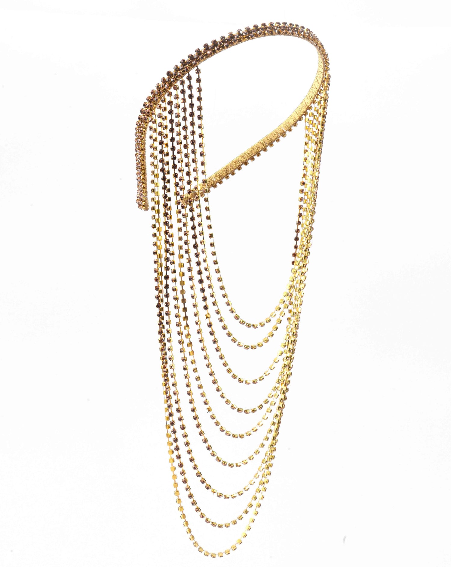 Infinity Fall Headwrap In Champagne Gold