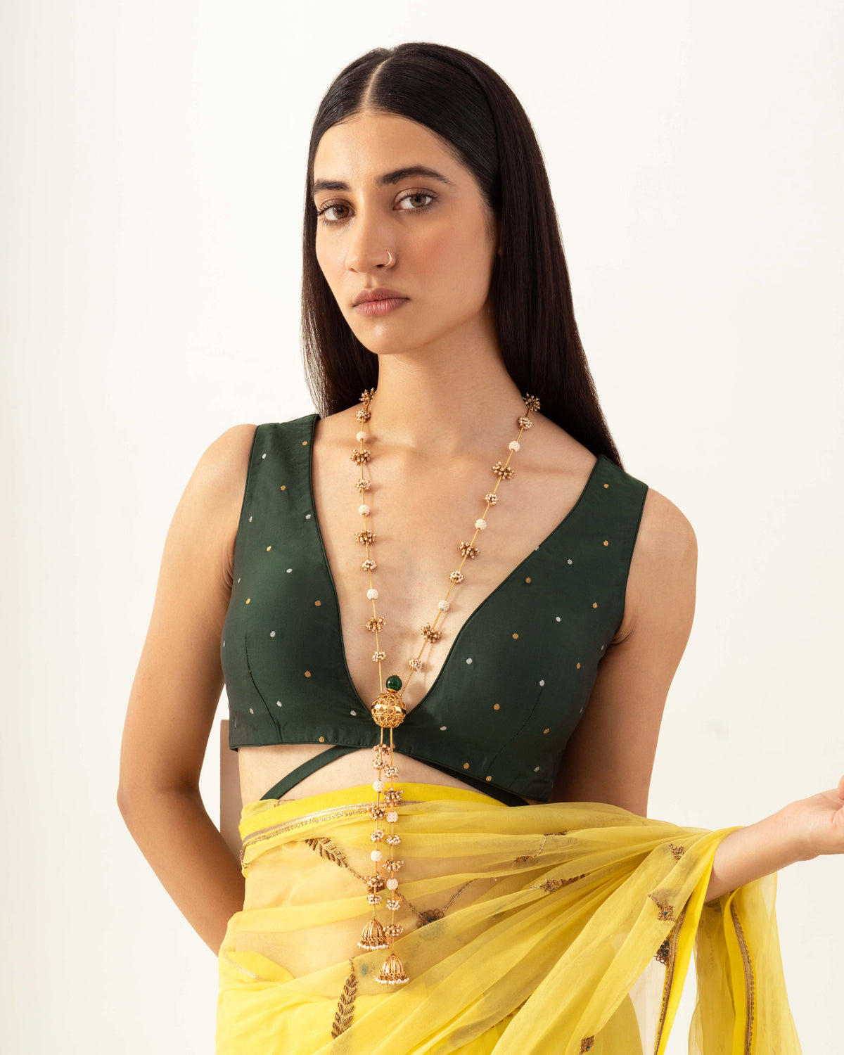 Basra Rattan Y- Necklace