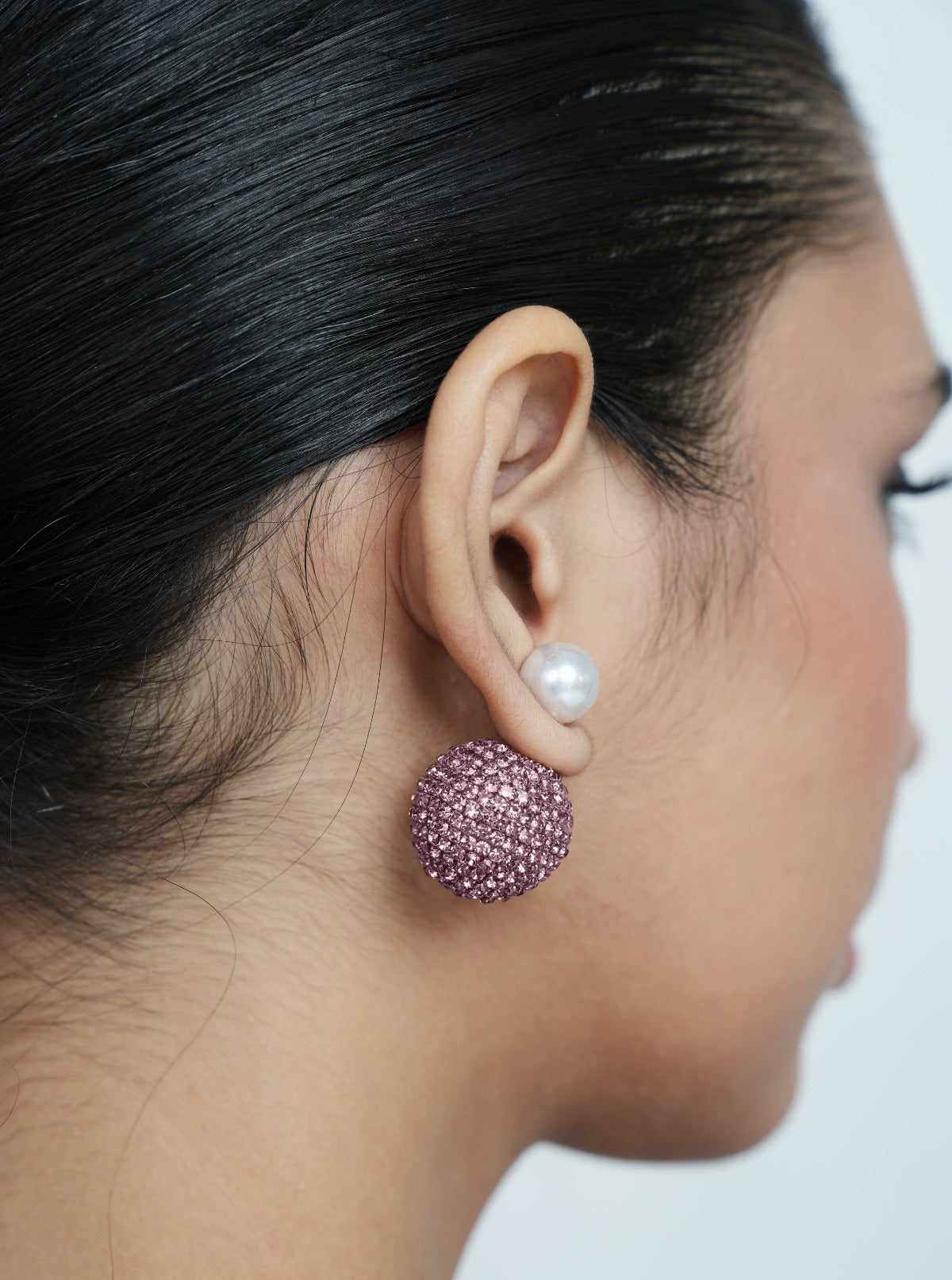 Amama,Nano Meteor Earrings In Lilac