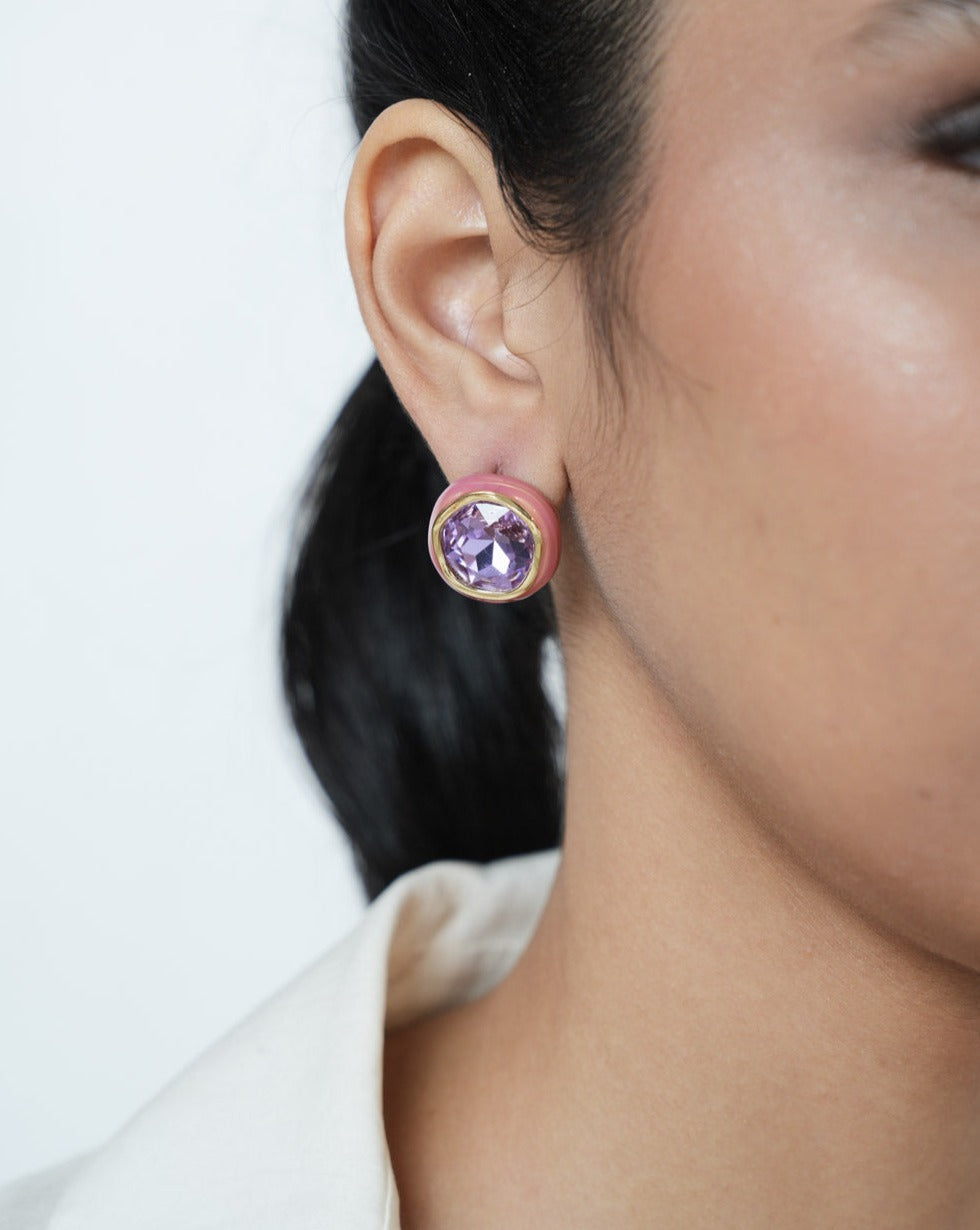 Purple Destinations Studs
