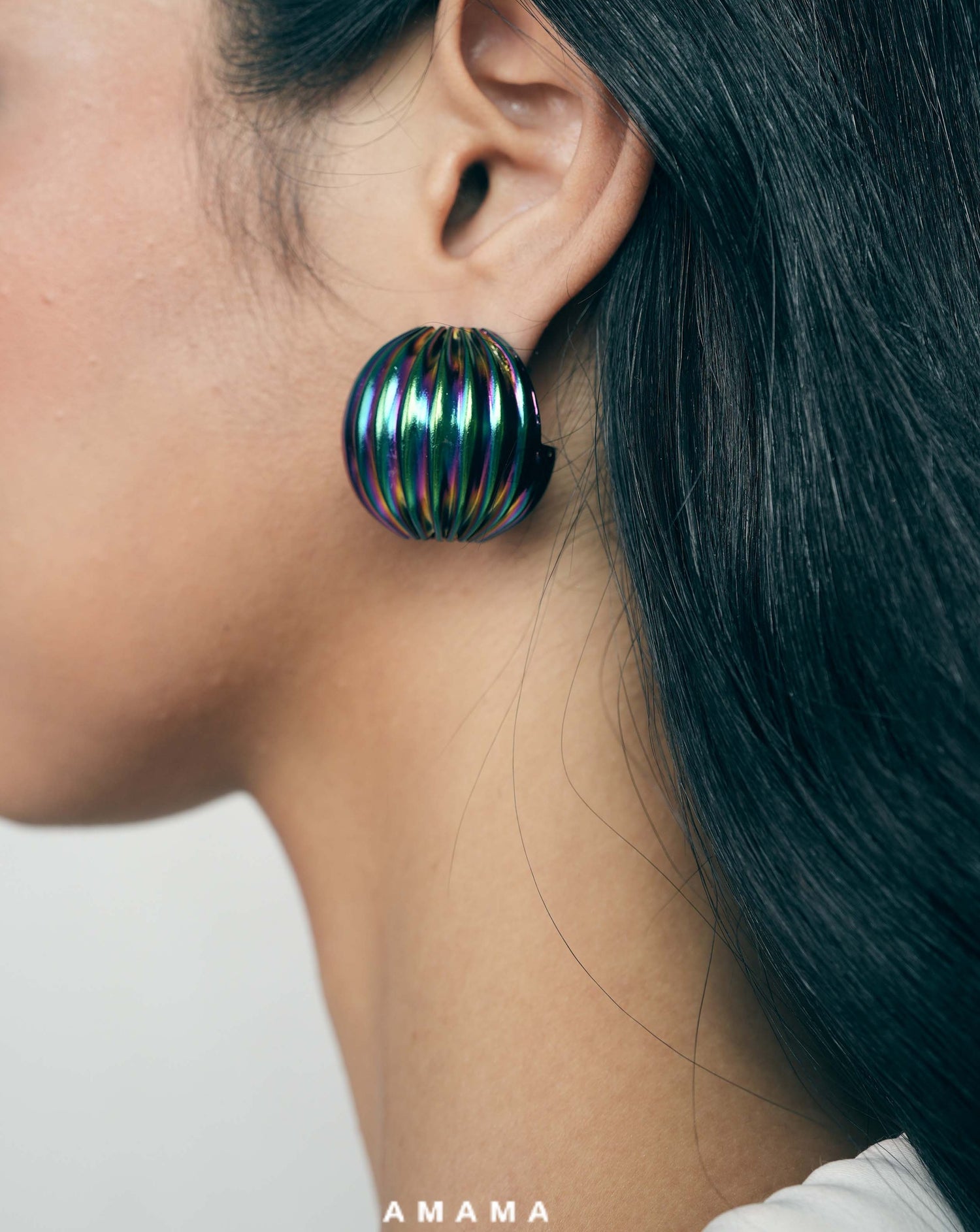 Mini Maxima Studs In Iridescent