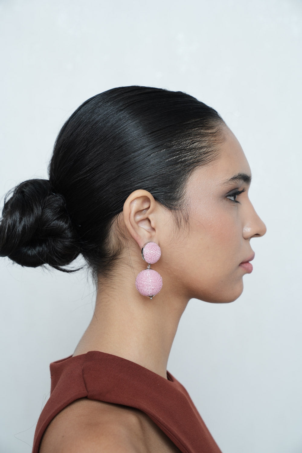 Amama,Day Dream Earrings In Baby Pink