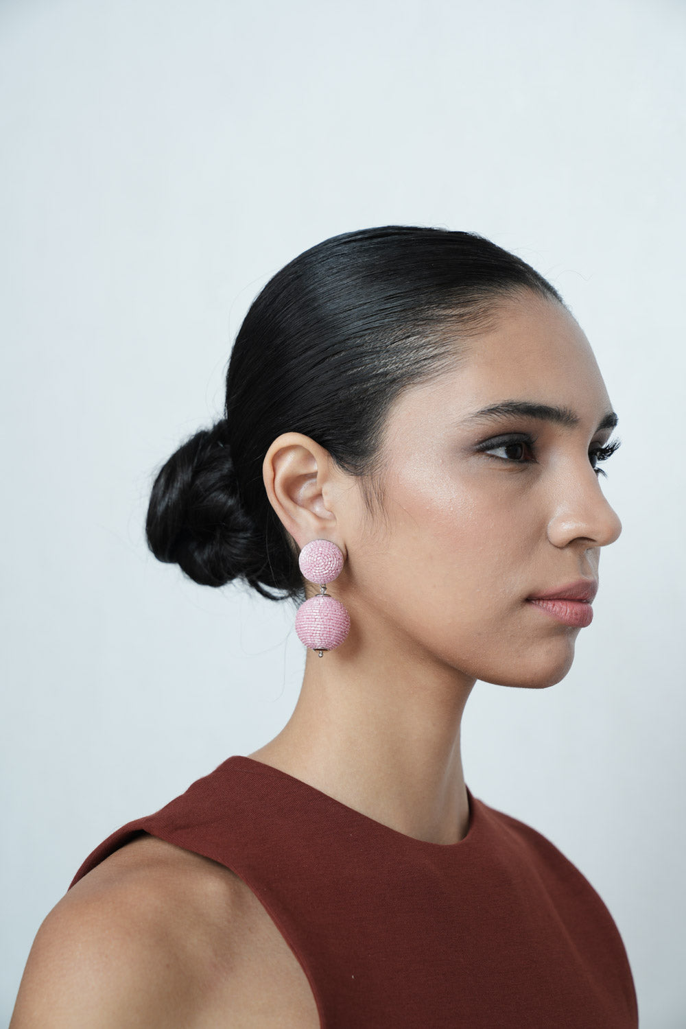 Amama,Day Dream Earrings In Baby Pink