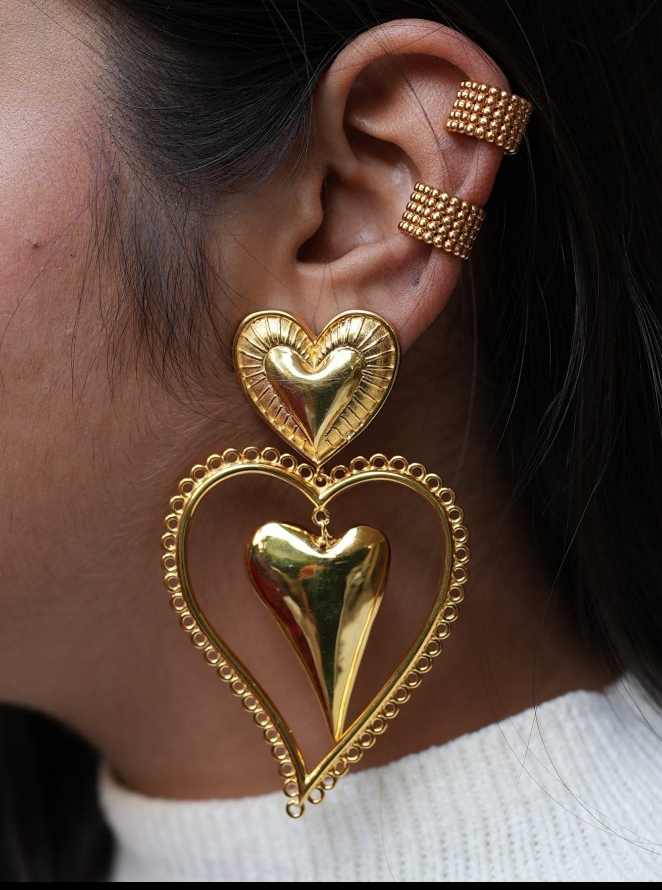 Amama,Angel Heart Earrings