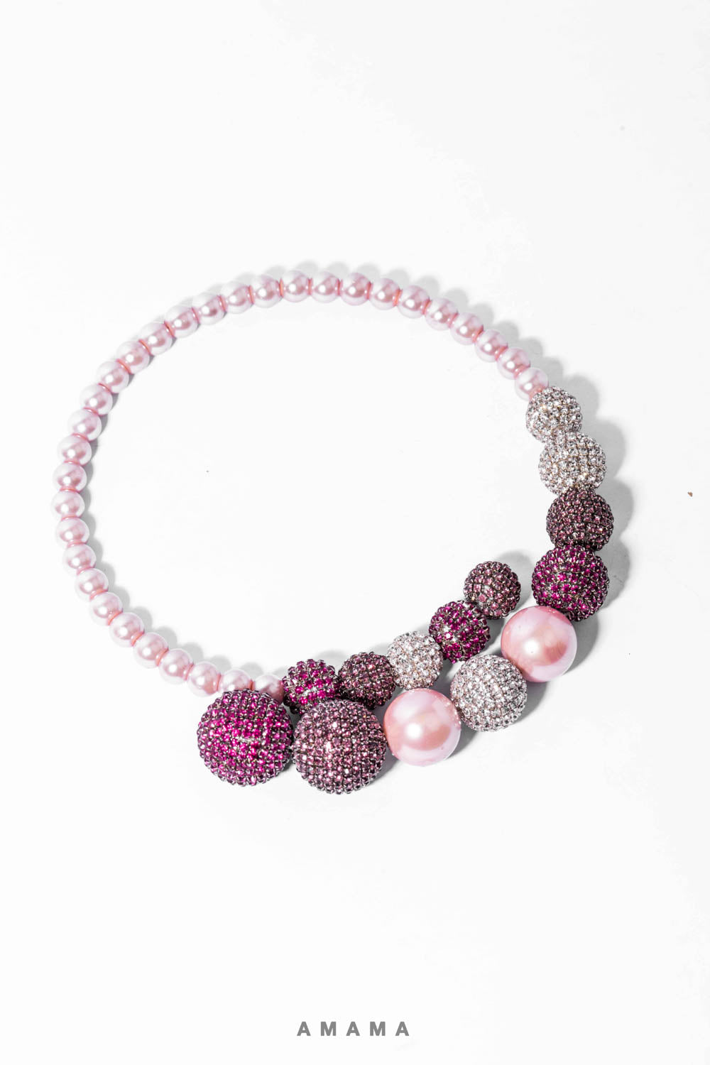 Amama,Aurora Necklace In Pink Ombre