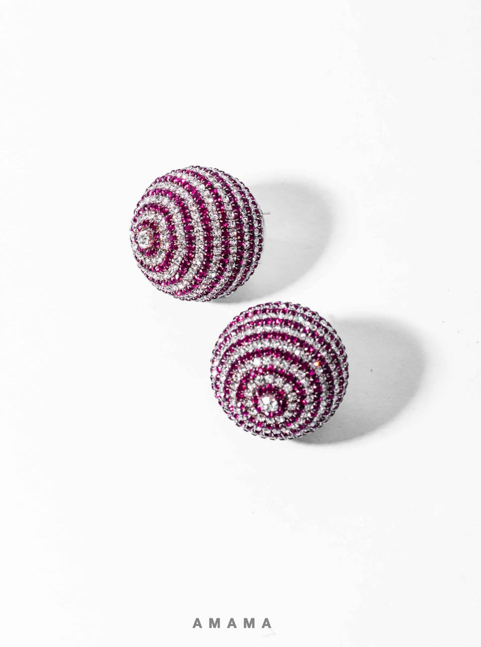 Amama,Aurora Studs in Pink Ombre