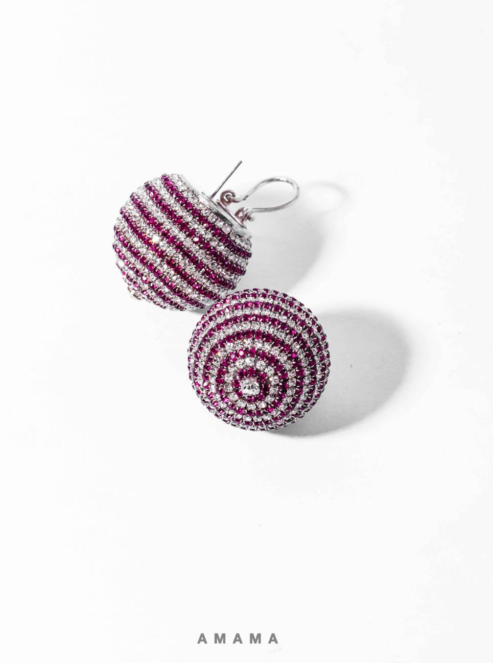 Amama,Aurora Studs in Pink Ombre