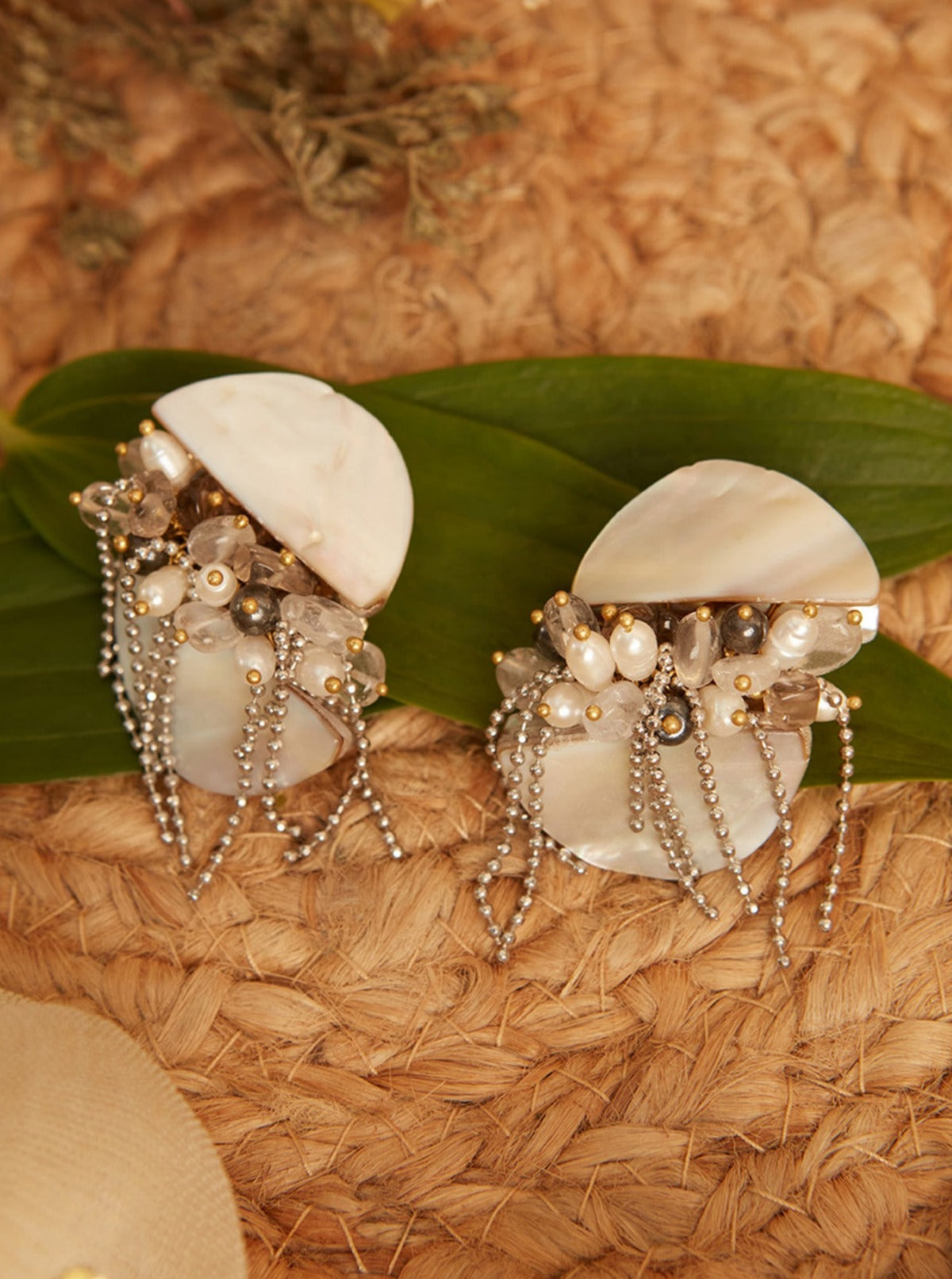 Amama,Shell And Pearl Unique Statement Jewellery