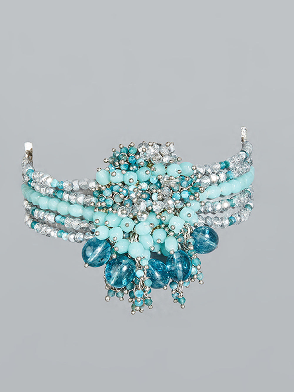 Amama,Contemporary Turquoise Blue Celebration Bracelet