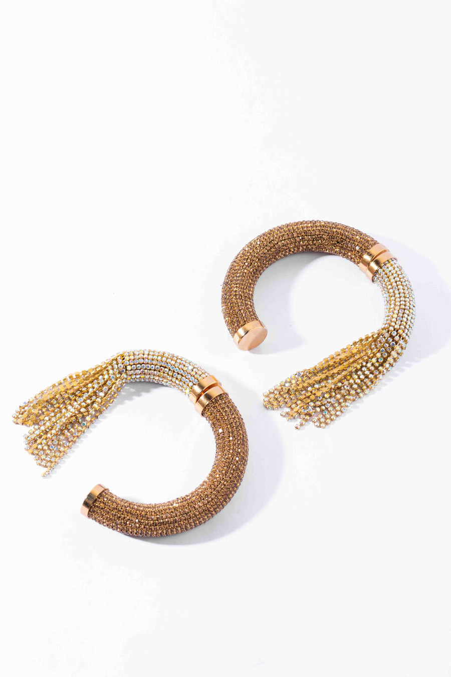 Cosmic Hoops in Champagne Ombre Amama