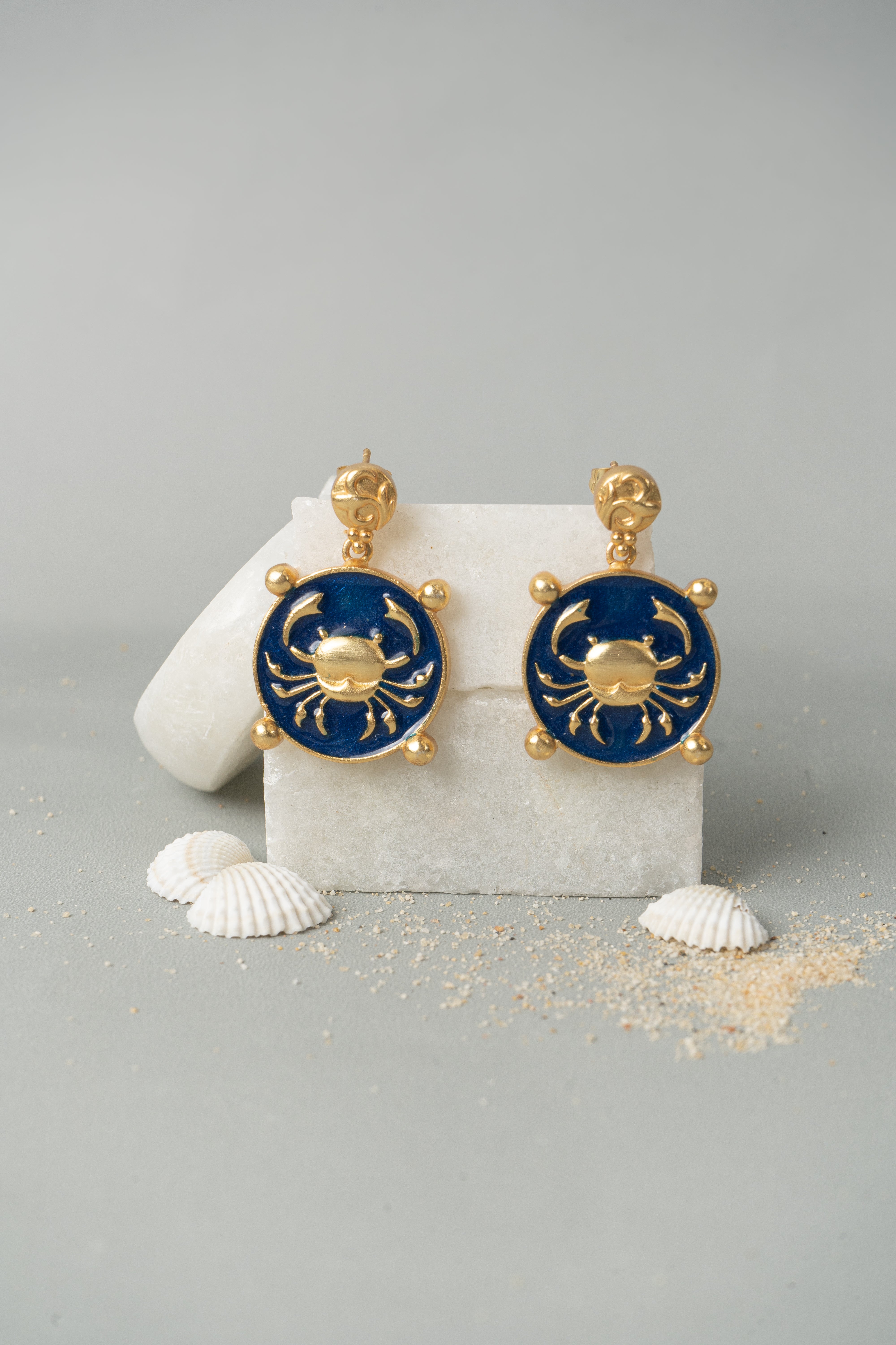 Amama,Crazy Cancer Earrings