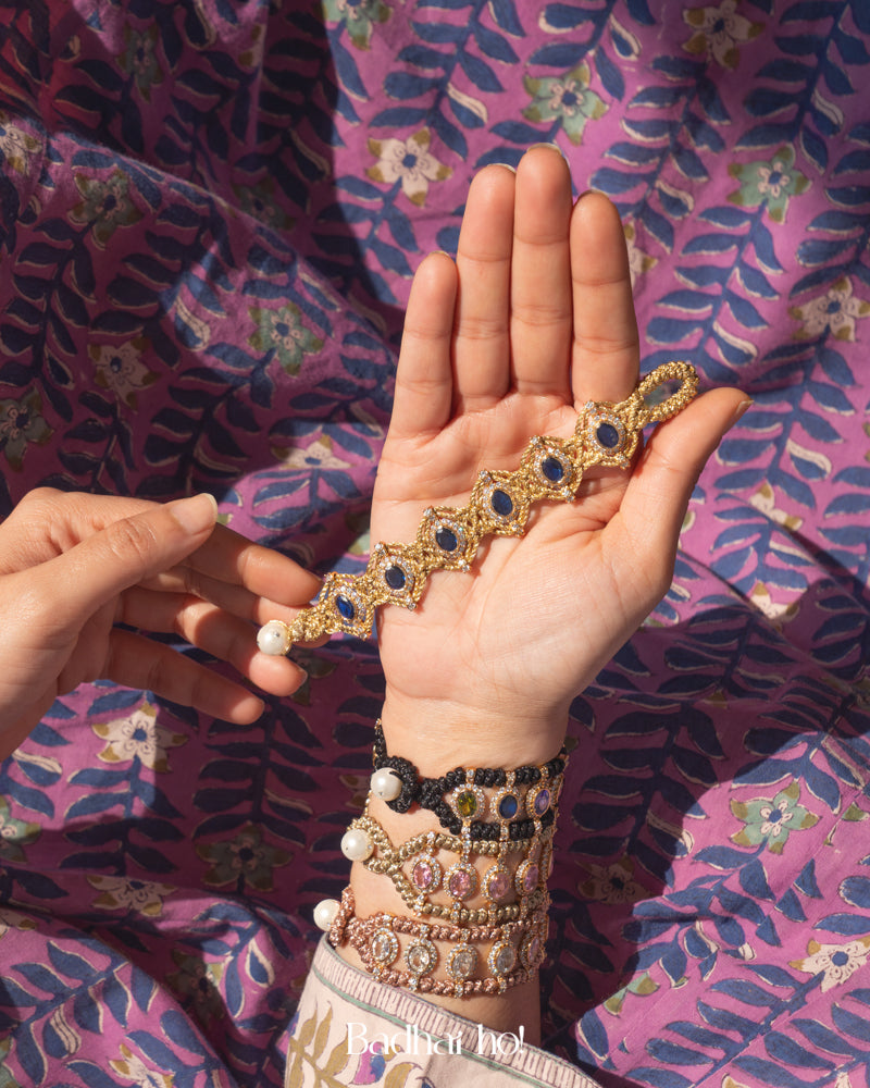 Aztec Sapphire Bracelet