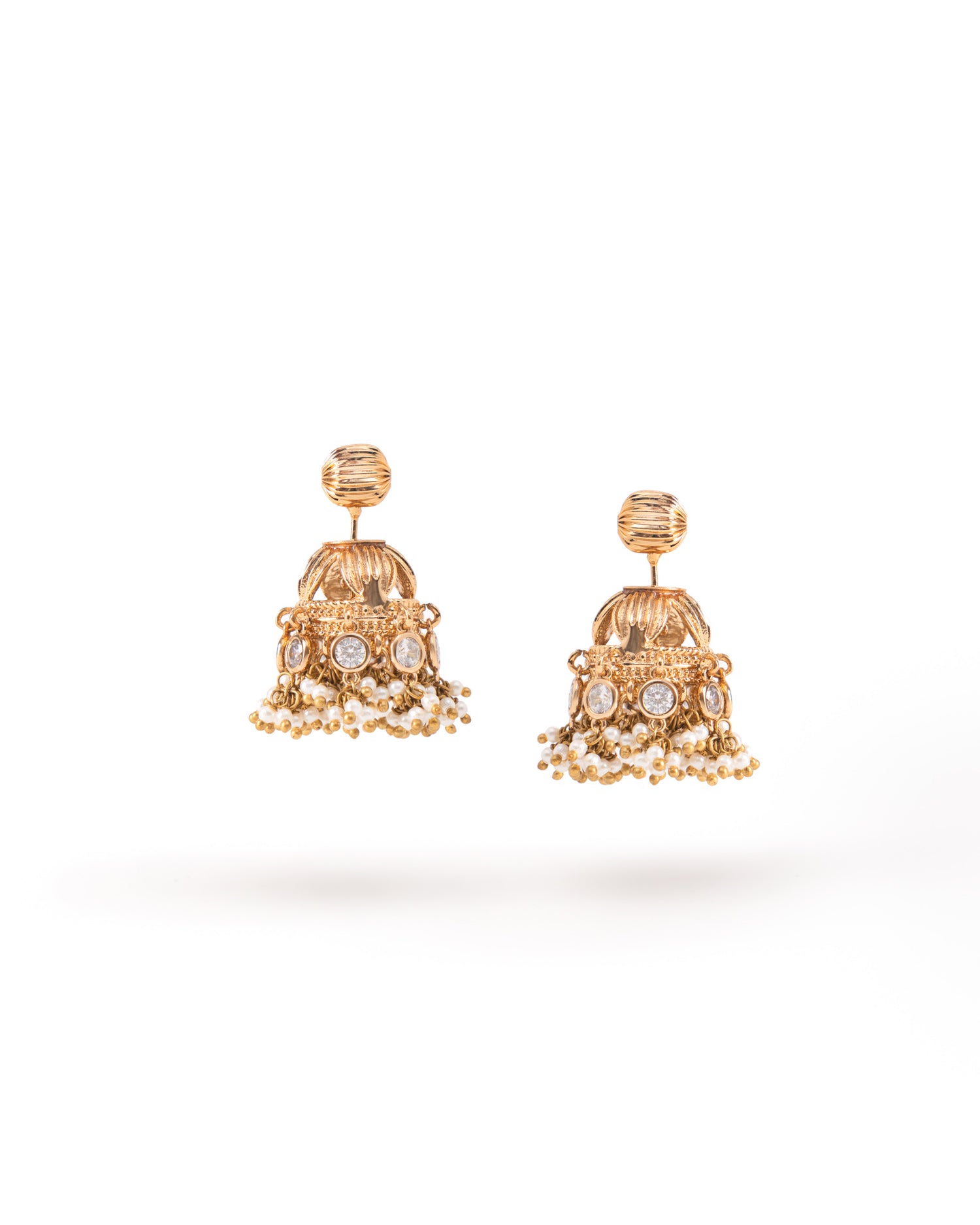 Mogra Bageecha Front Back Earrings