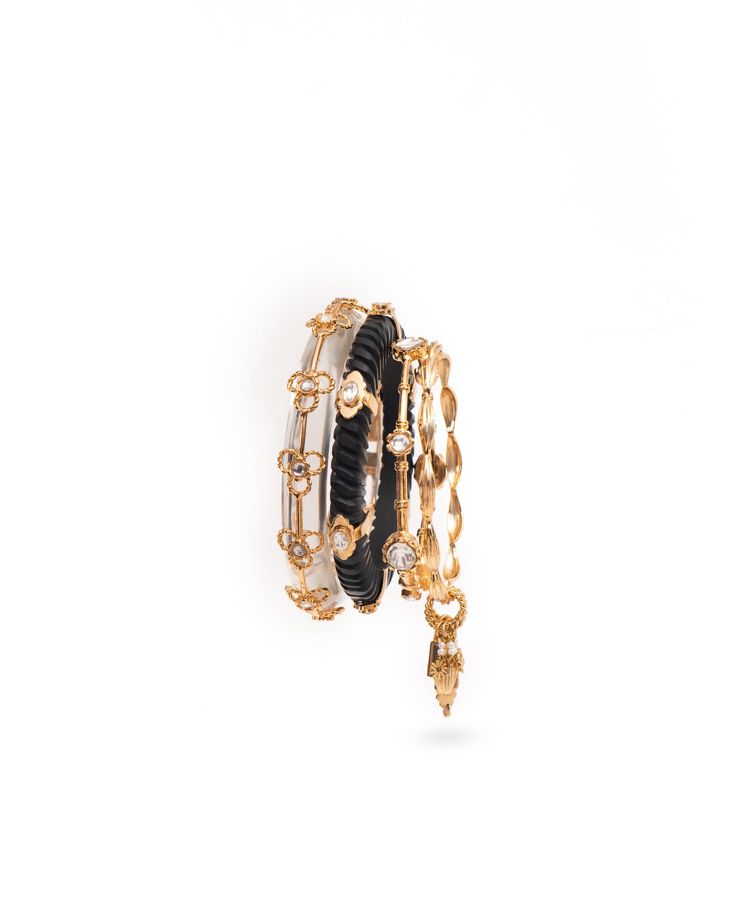 Mogra Bageecha Bangle Set