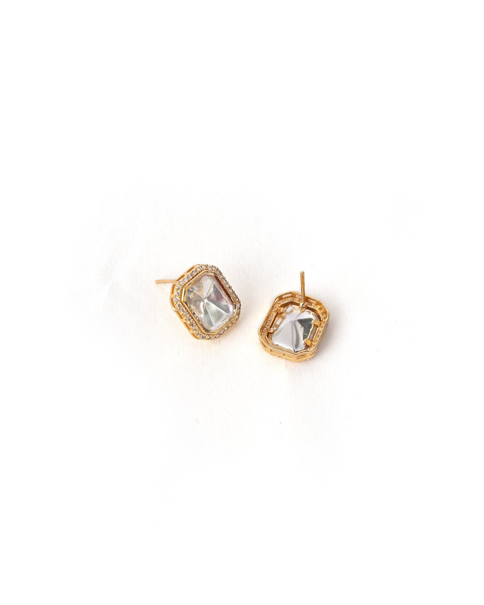 Ziva Gold Kundan Studs