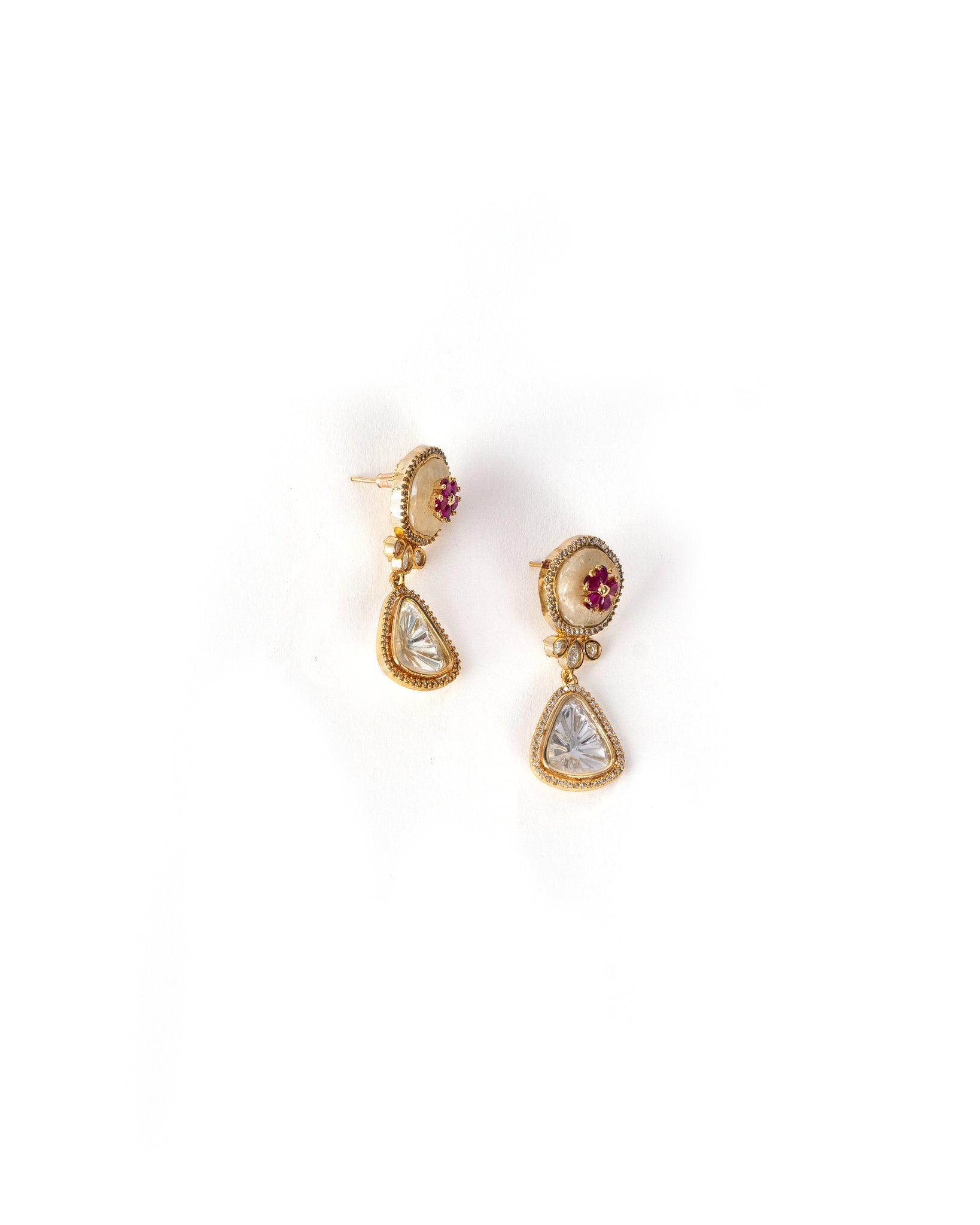 Flora Gold Kundan Necklace Set
