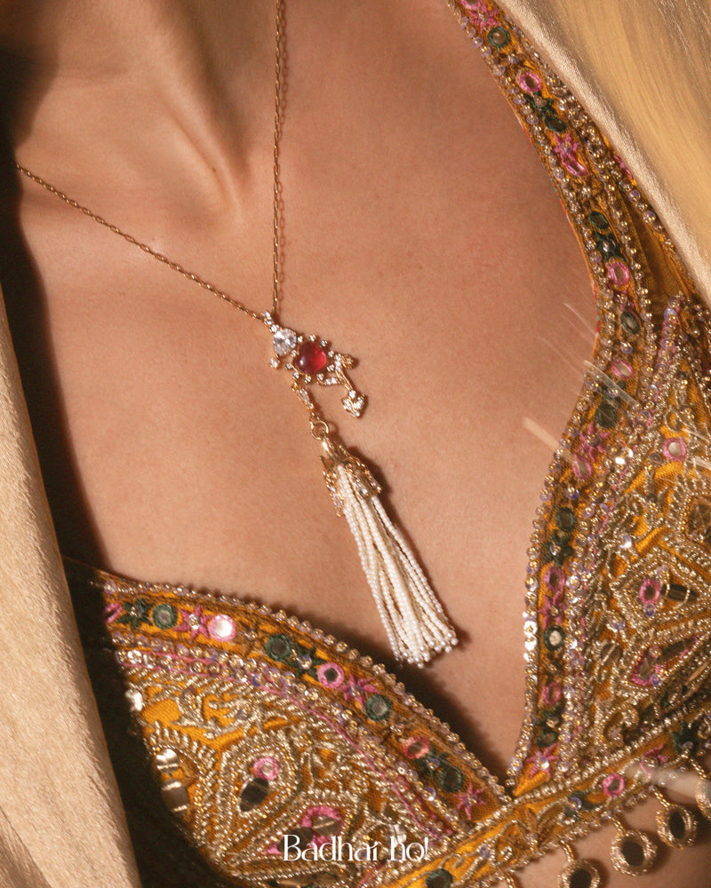 Solomon Tassel Necklace