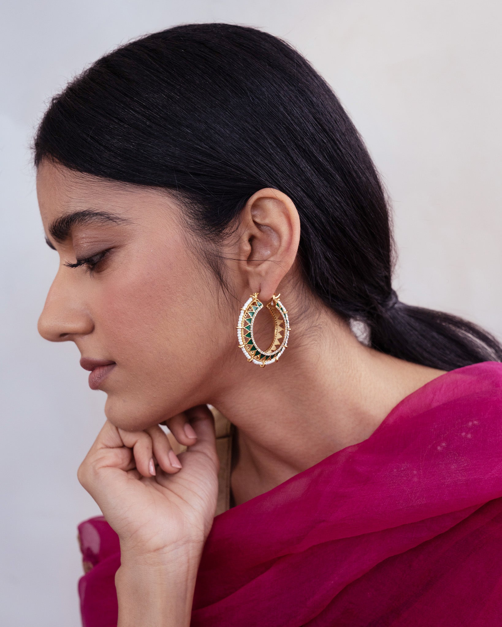 Emerald Meena Hoops