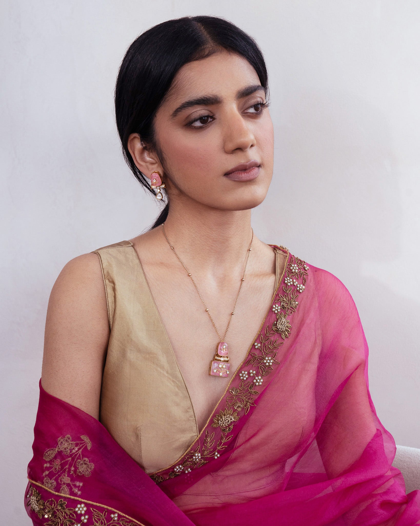 Multi-Color Kundan Necklace Set