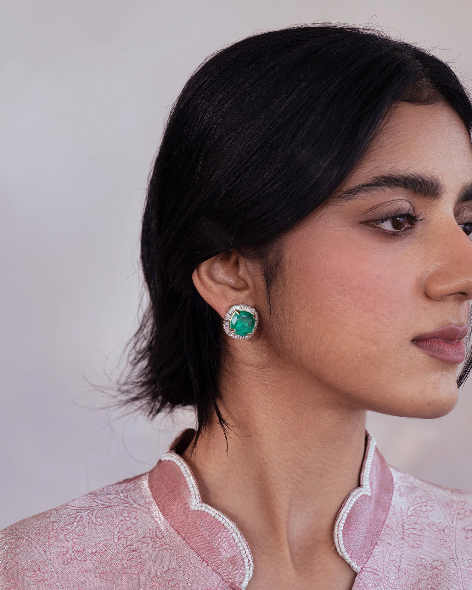 Emerald Green CZ Studs
