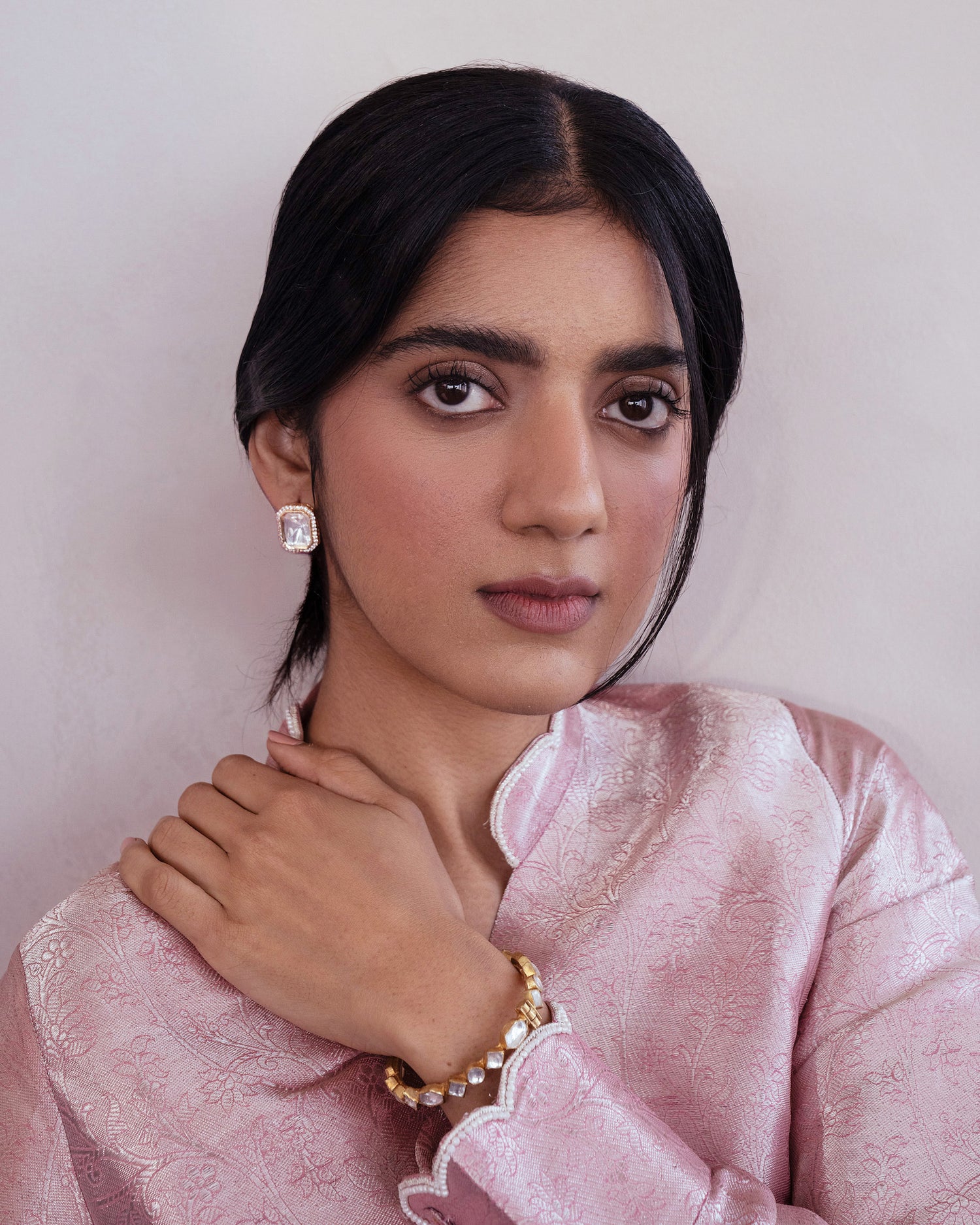 Ziva Gold Kundan Studs