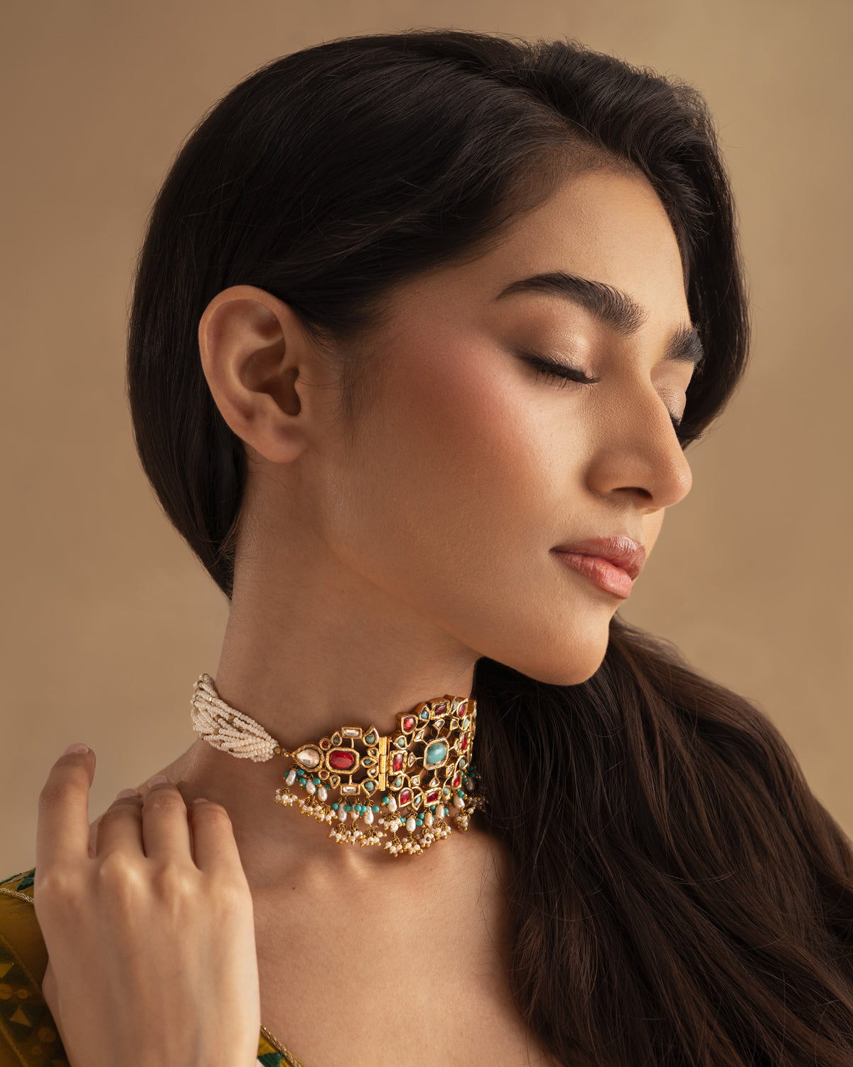 925 Manik Firoze Choker