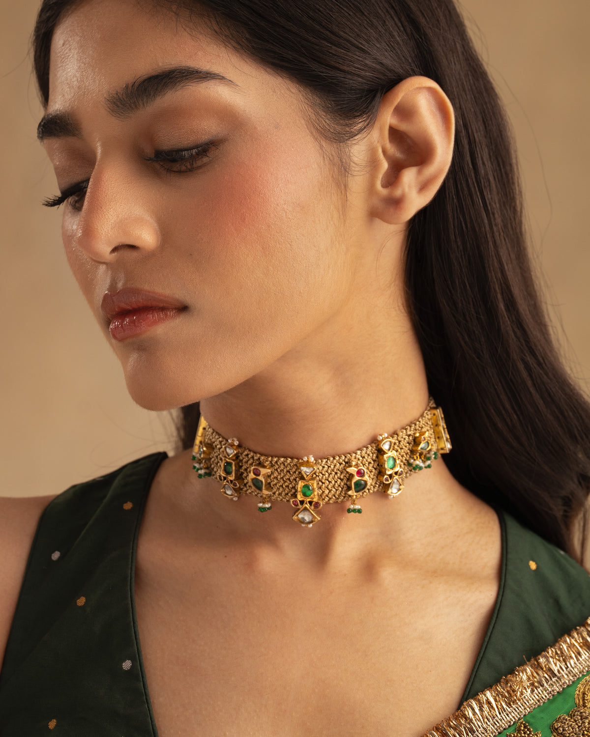 925 Morbaug Zari Choker