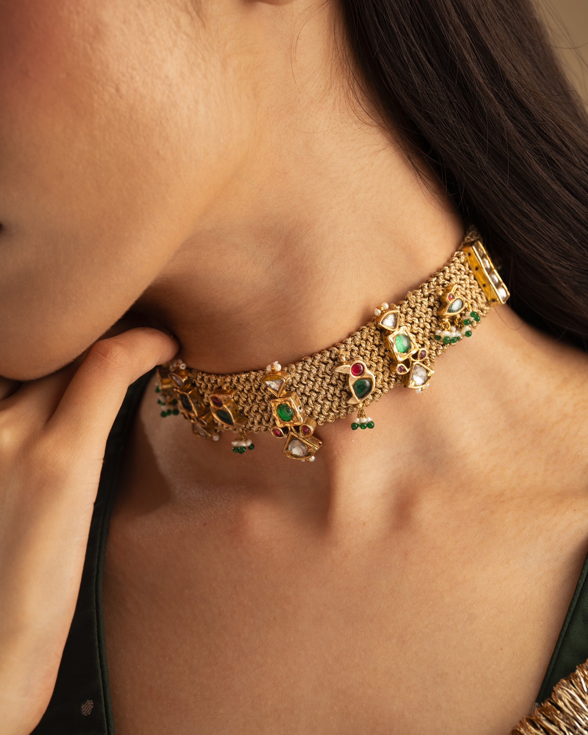925 Morbaug Zari Choker