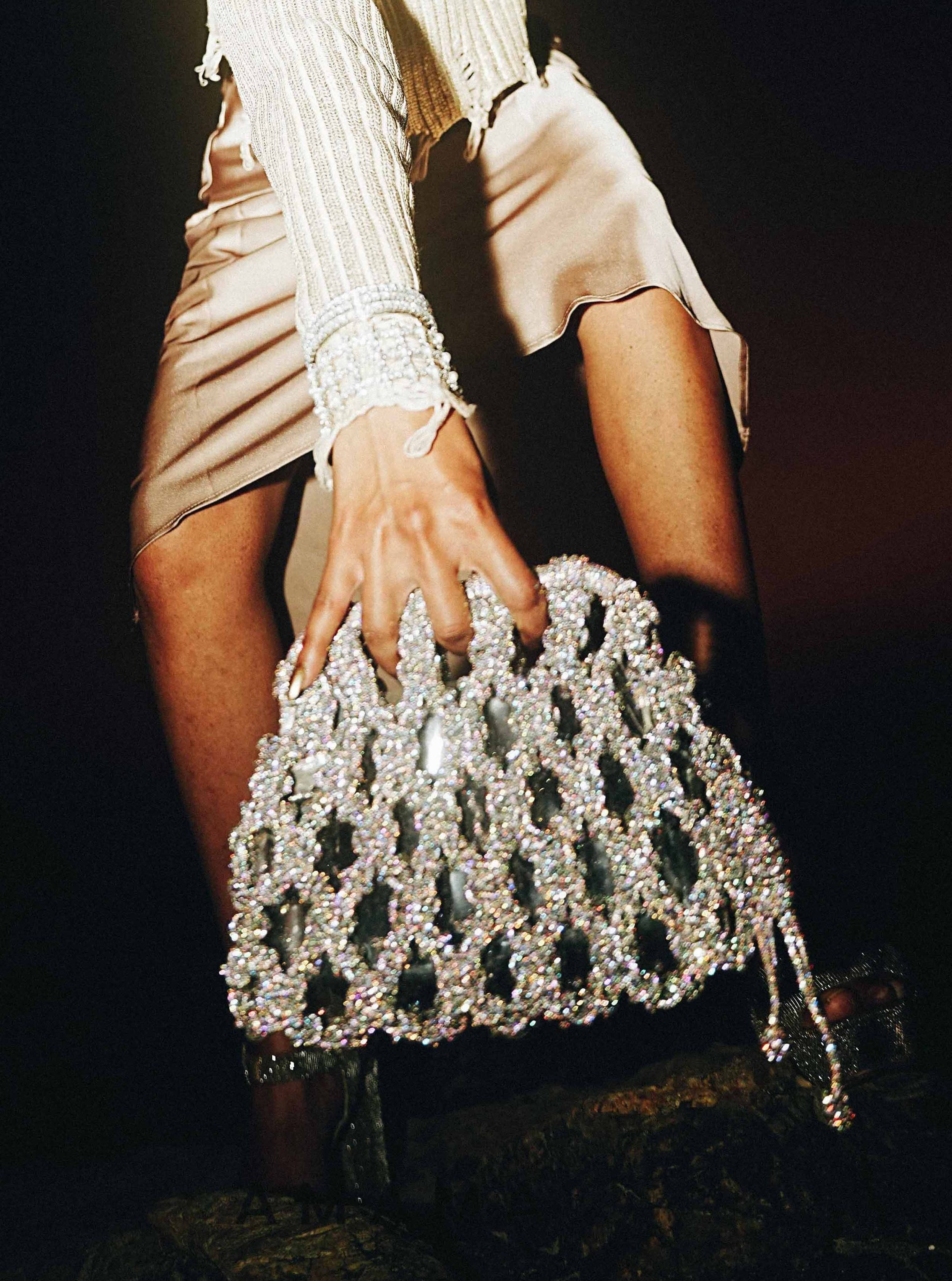 Luna Plaided Clutch In Rainbow – Amama