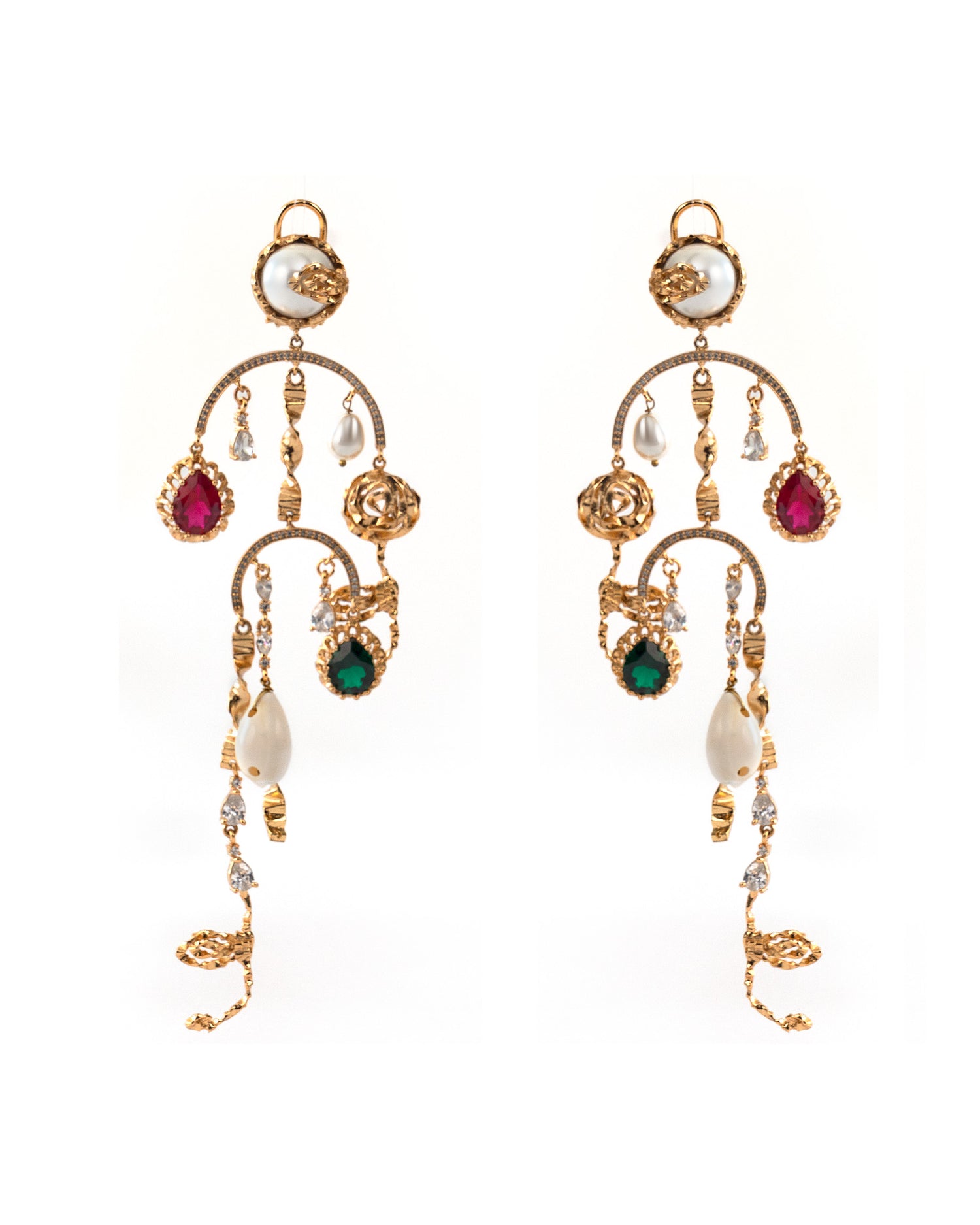 Not Your Rose Gemstone Shoulder Grazers