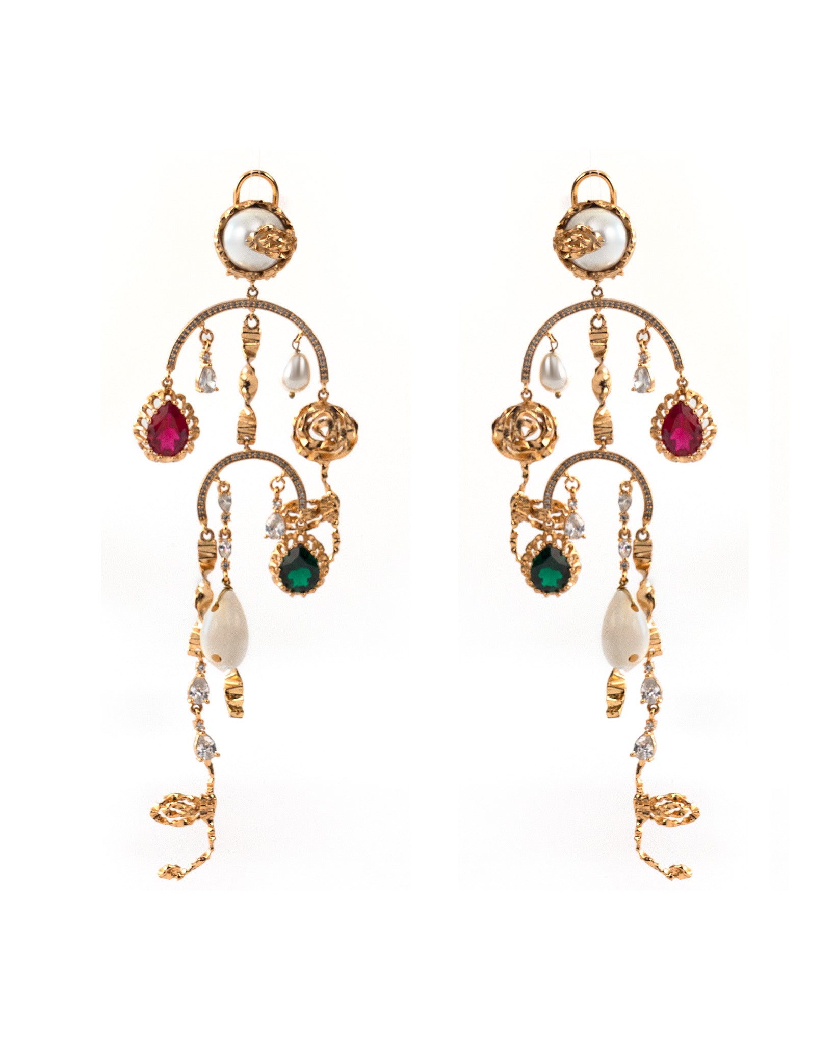Not Your Rose Gemstone Shoulder Grazers
