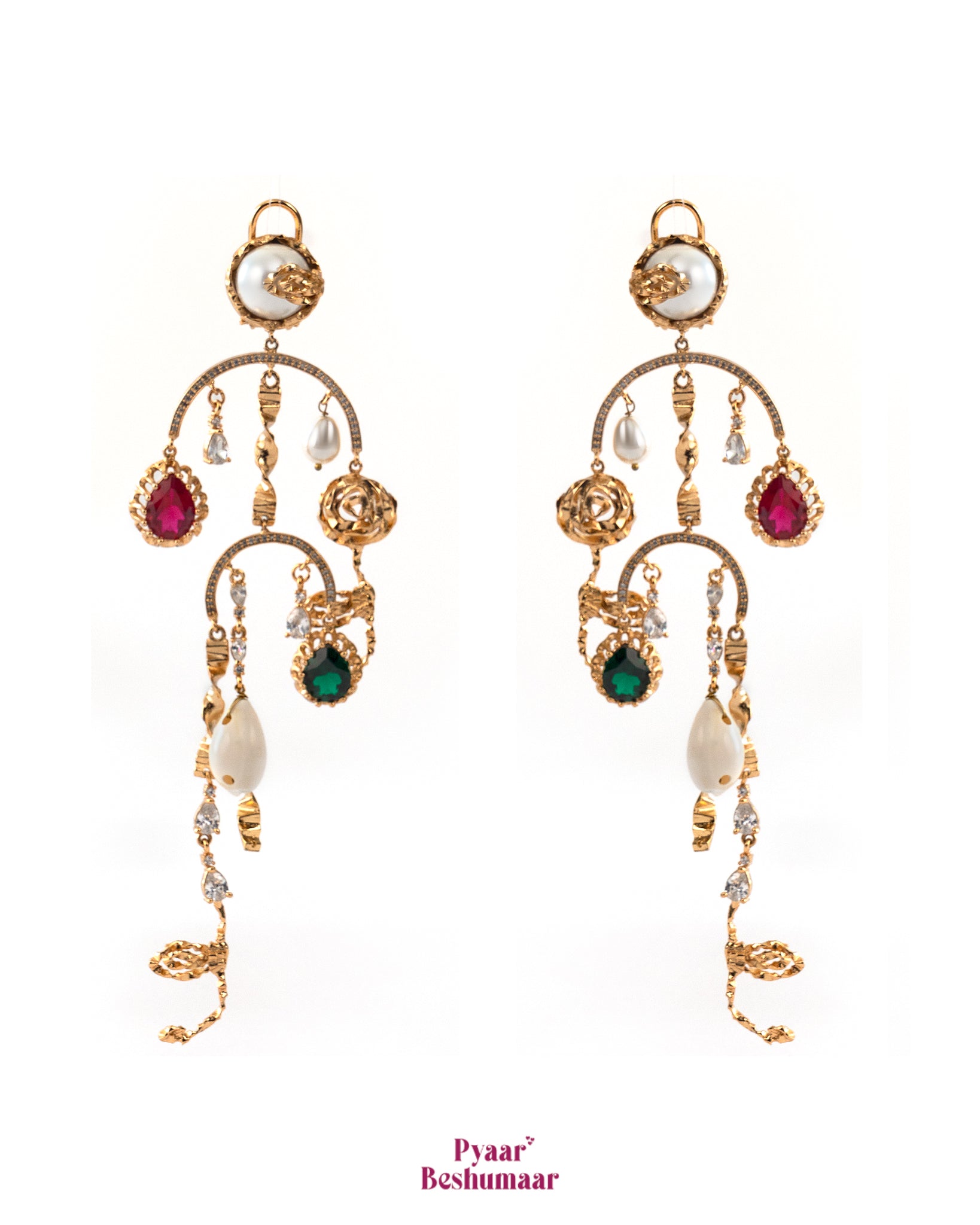 Not Your Rose Gemstone Shoulder Grazers