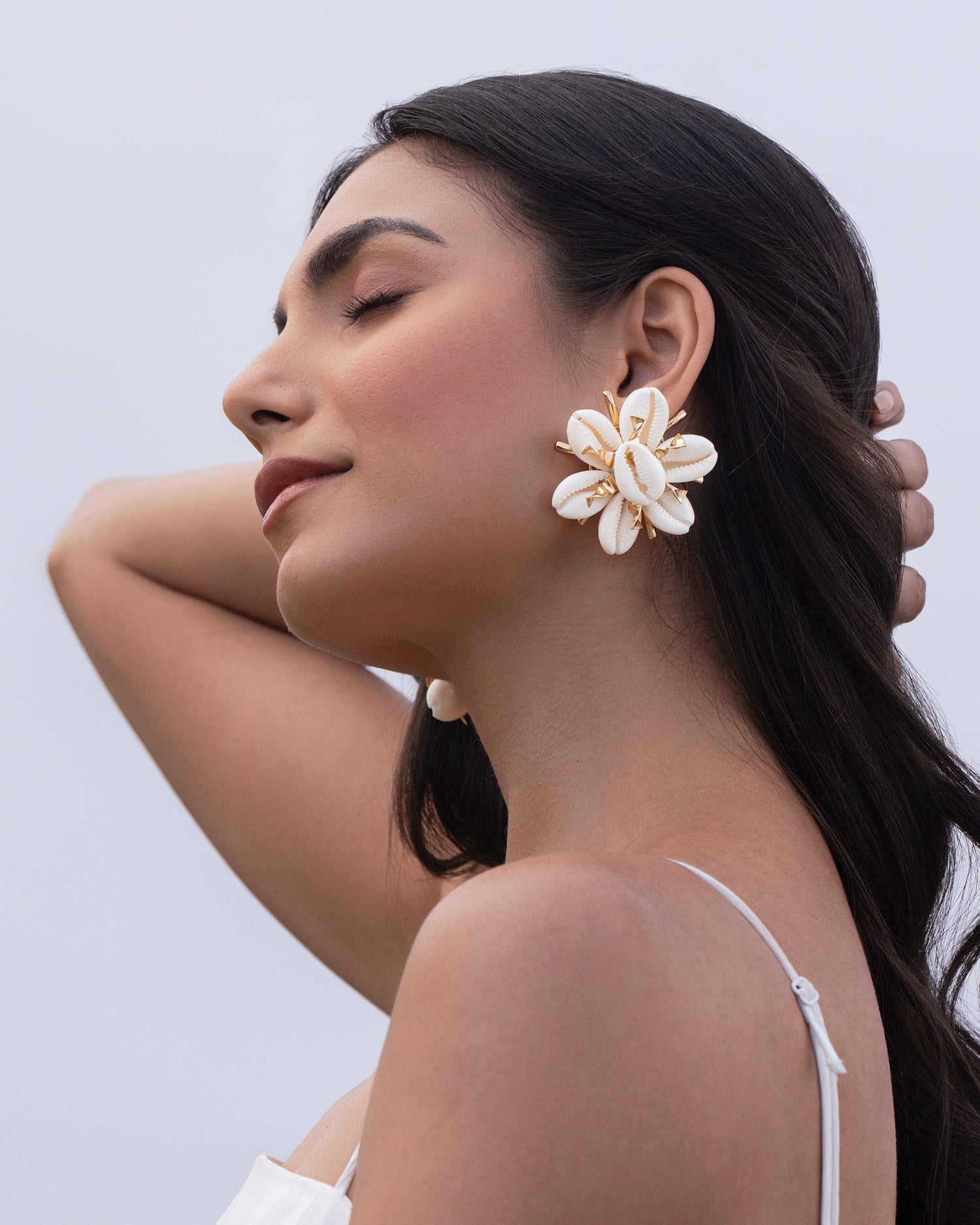 Camellia Shell Studs