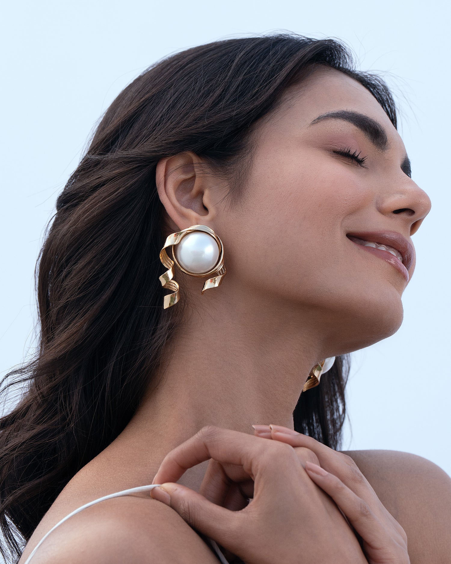 Twiddle Pearl Studs