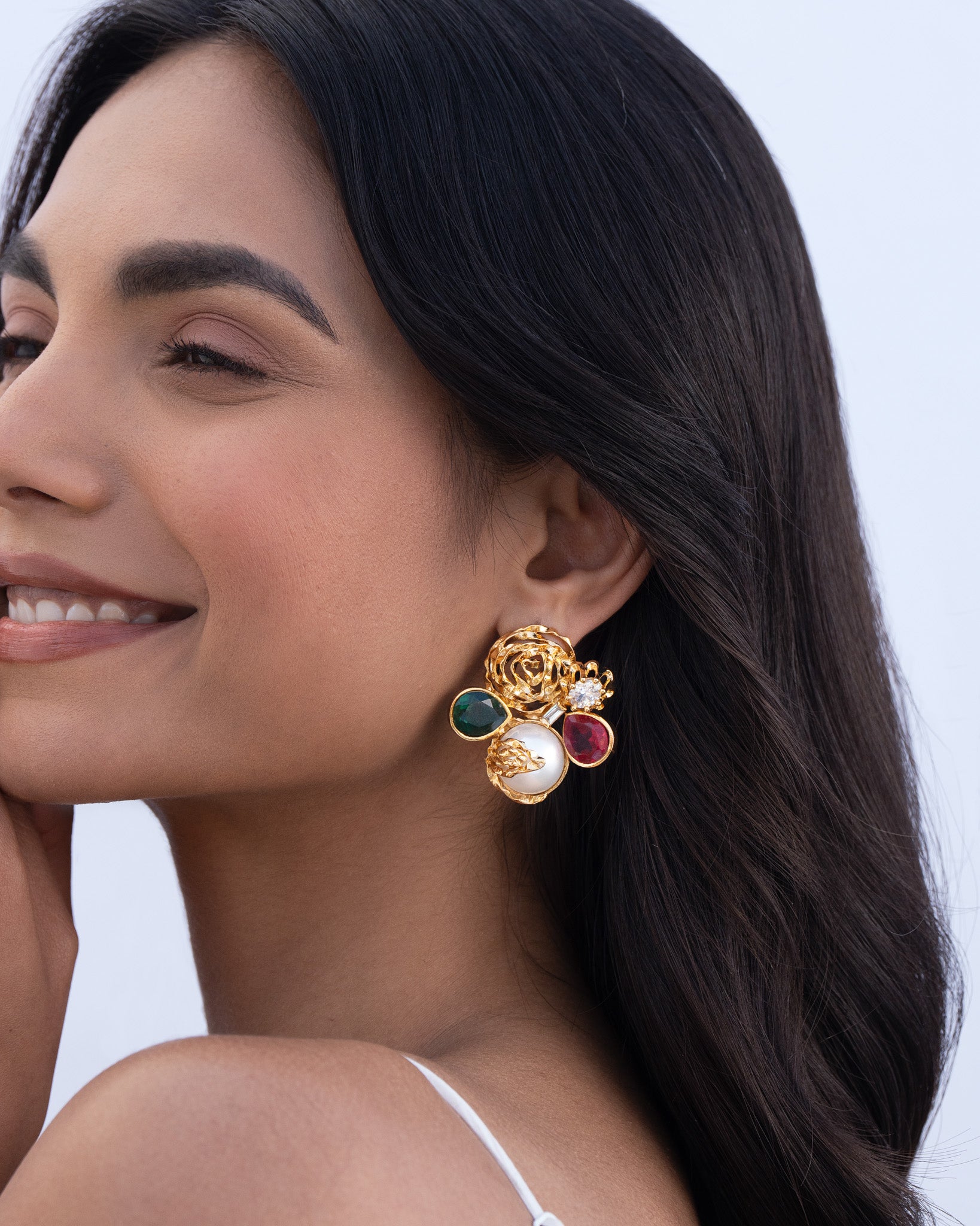 Not Your Rose Gemstone Studs